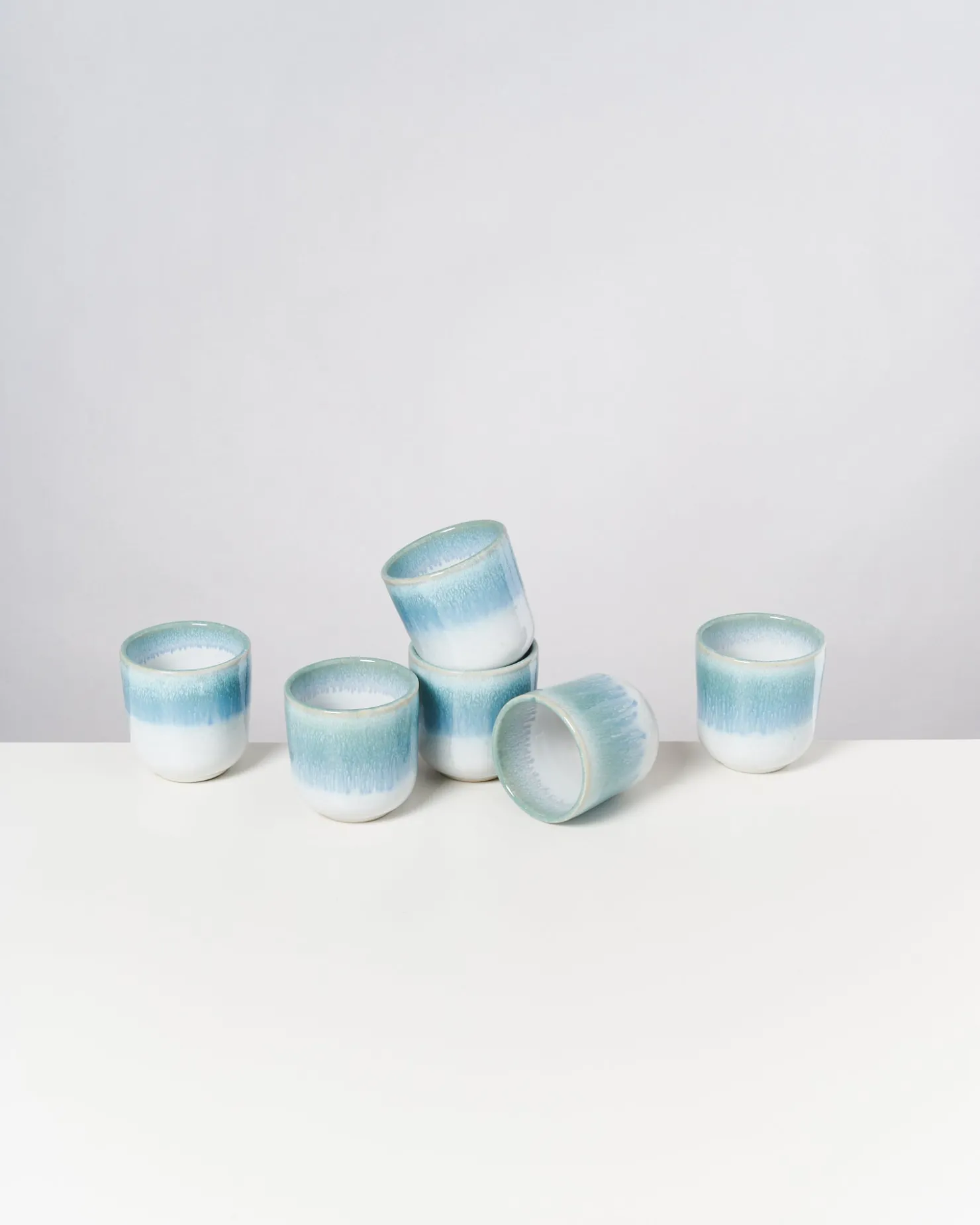 Motel a Miio Becher-Sets^Alcachofra - Set Of 6 Cups Small Greenblue green Blue