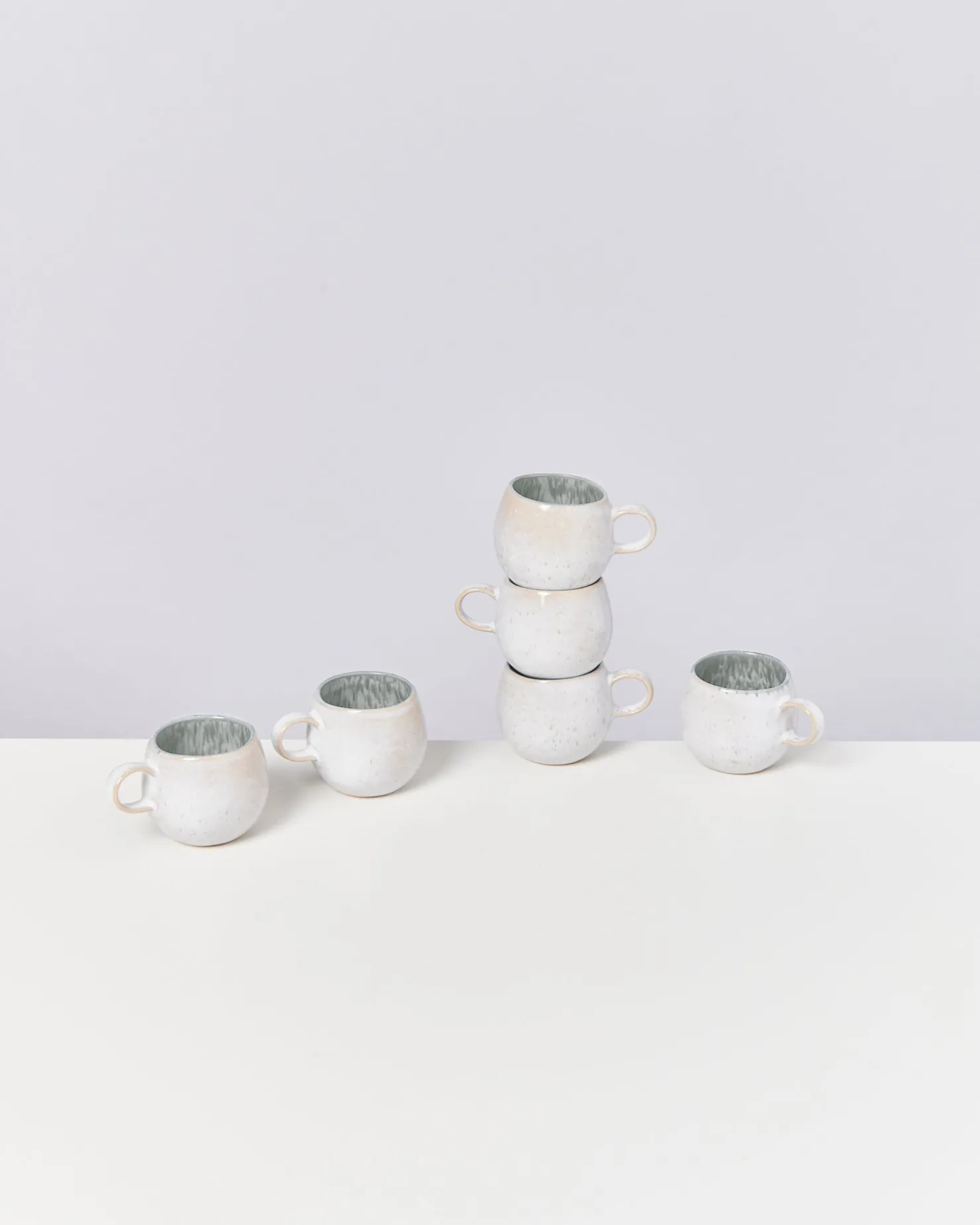 Motel a Miio Tassen-Sets^Areia - Set Of 6 Espressomugs Grey Gray