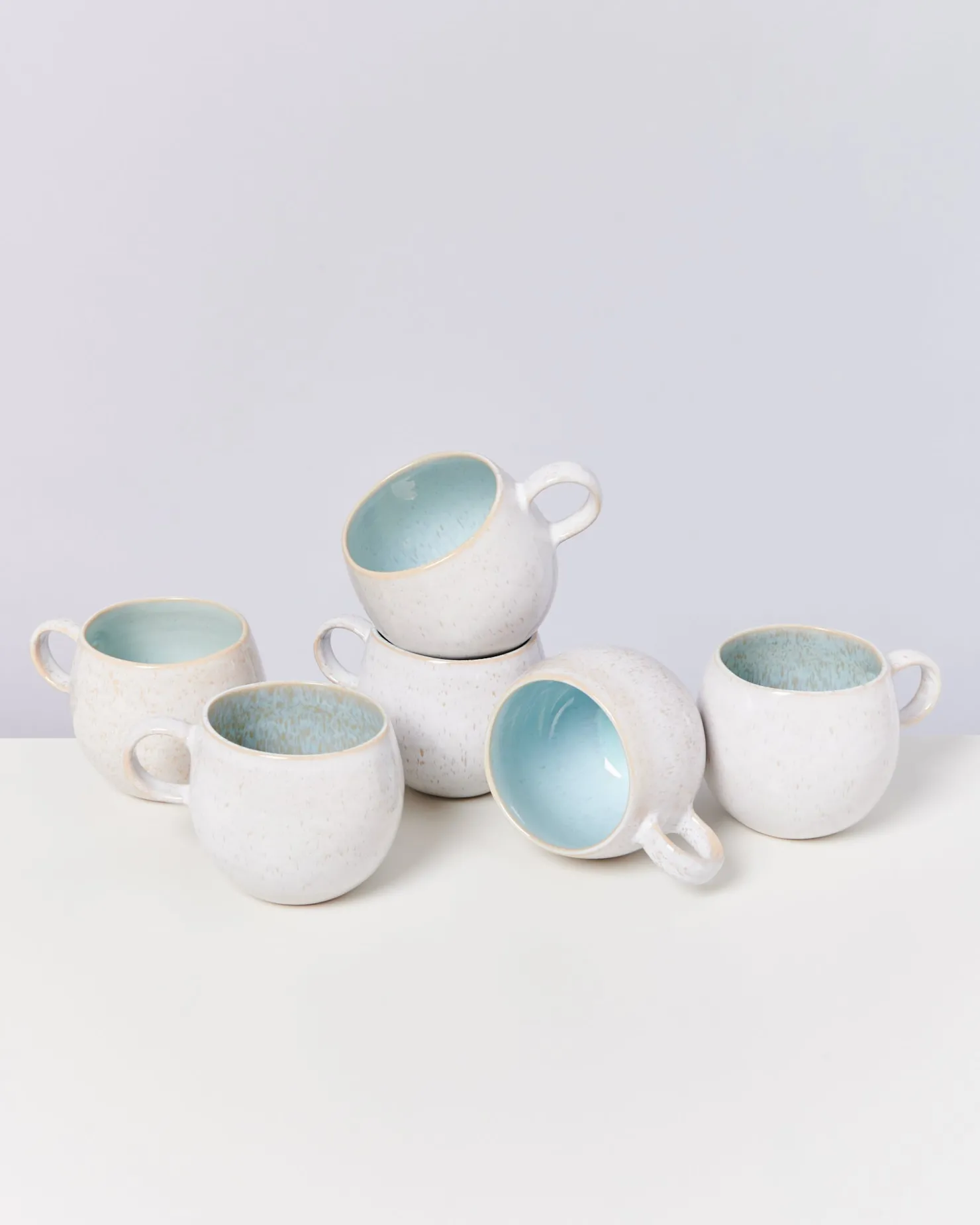 Motel a Miio Tassen-Sets^Areia - Set Of 6 Mugs Big azure
