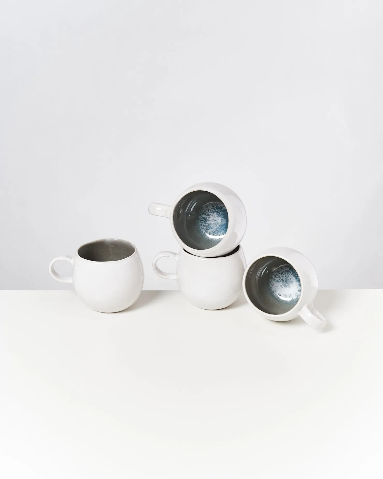 Motel a Miio Tassen-Sets^Areia - Set Of 4 Mugs Big Grey Gray