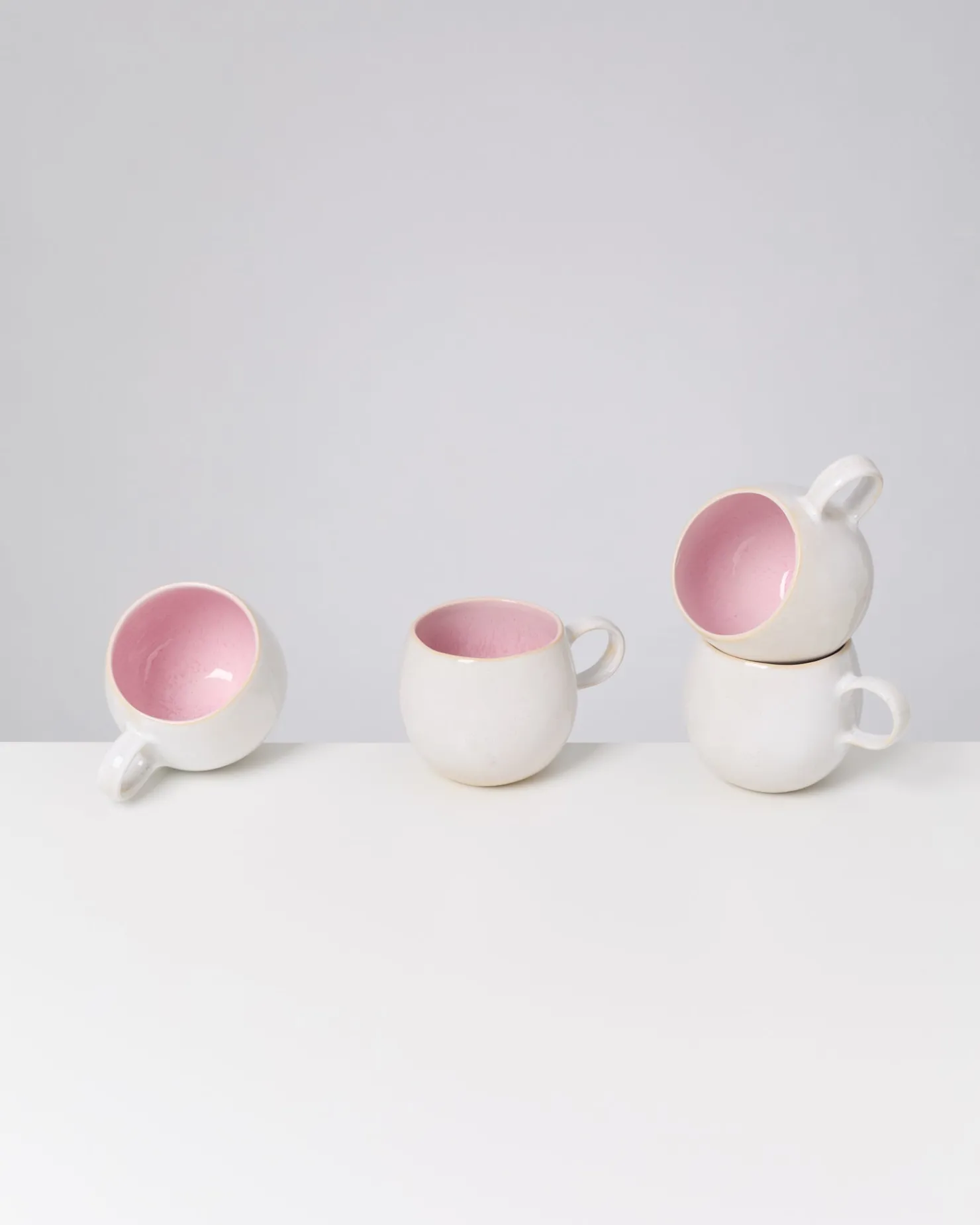 Motel a Miio Tassen-Sets^Areia - Set Of 4 Mugs Big rose