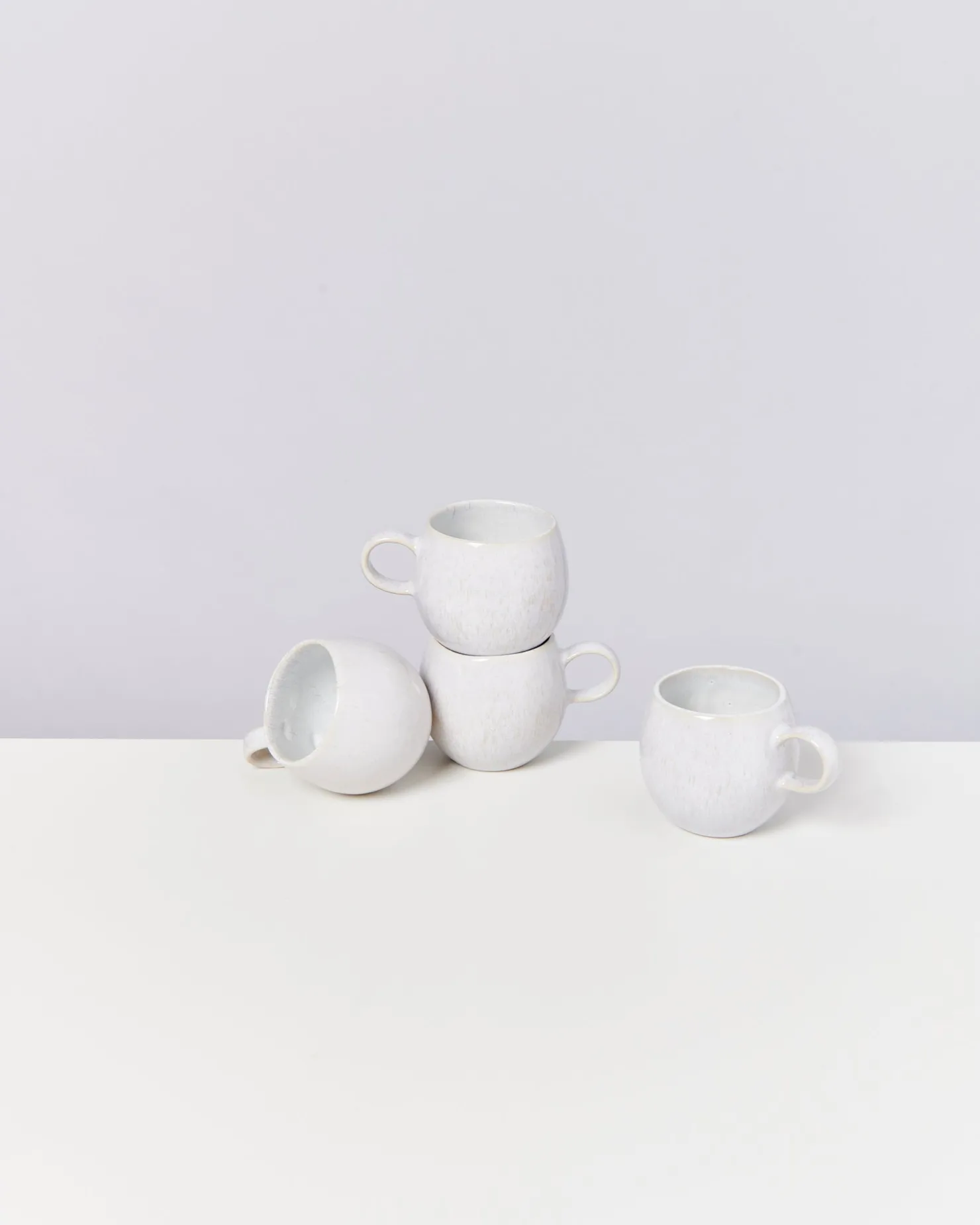 Motel a Miio Tassen-Sets^Areia - Set Of 4 Mugs Small white