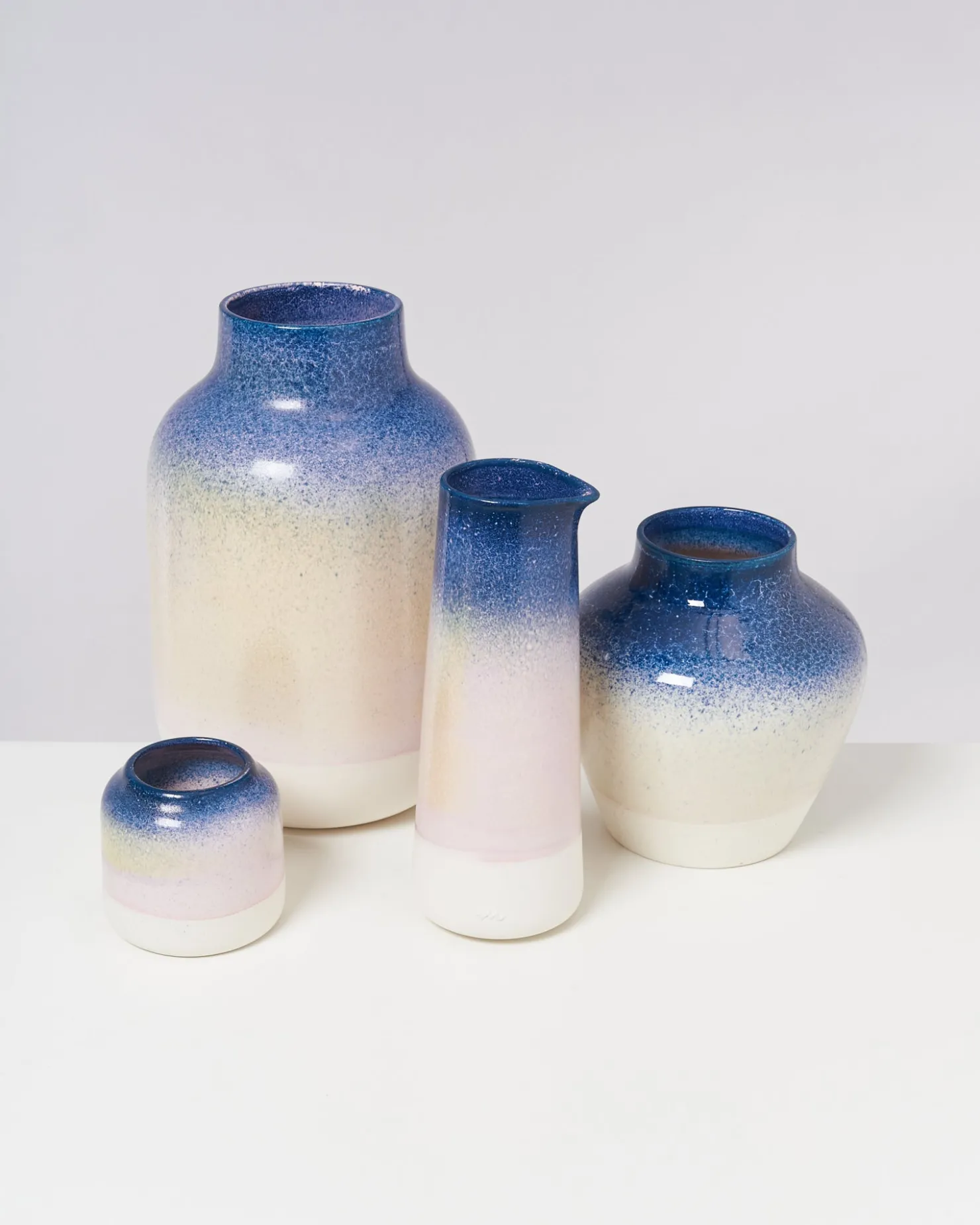 Motel a Miio Kleine Vasen^Bebé Vase - Blue Rose Speckled blau rosa gesprenkelt