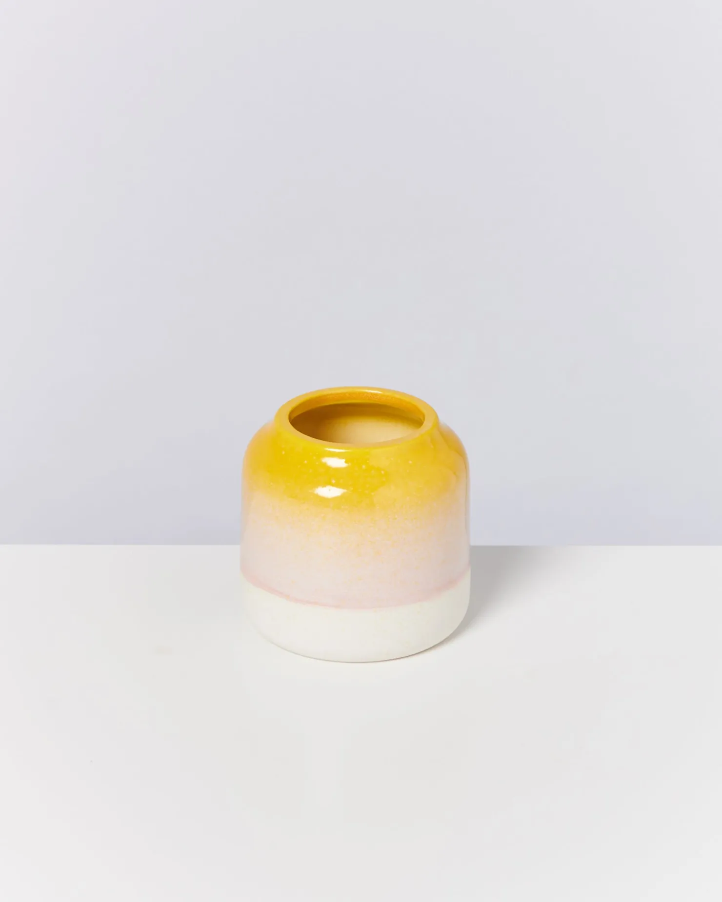 Motel a Miio Kleine Vasen^Bebé Vase - Yellow Rose Speckled gelb rosa gesprenkelt