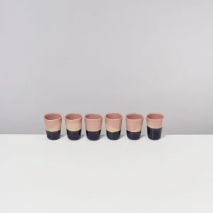 Motel a Miio Espressobecher^Bica - Espressocup Pink Cream pink navy cream