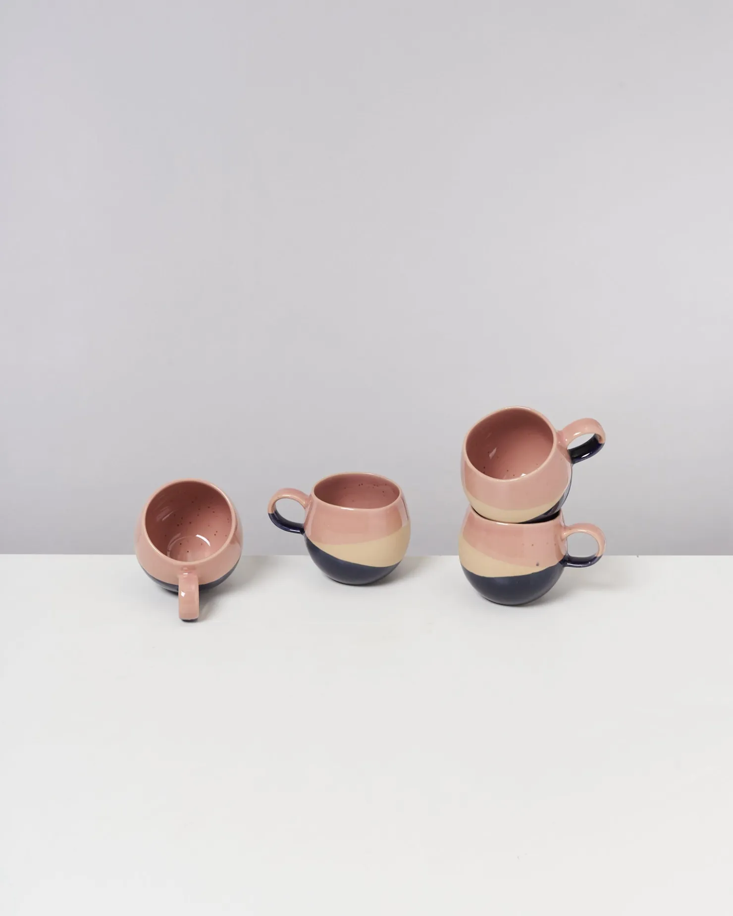 Motel a Miio Kleine Tassen^Bica - Mug Small pink navy cream