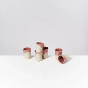 Motel a Miio Becher-Sets^Bica - Set Of 6 Espressocups pink cream
