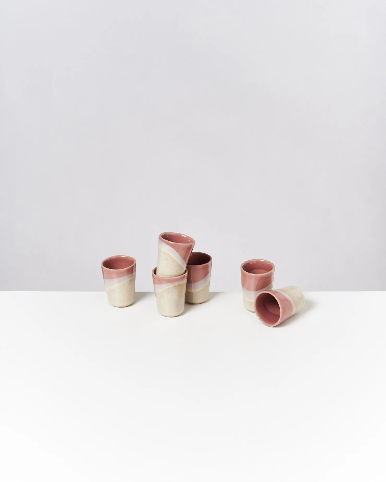Motel a Miio Becher-Sets^Bica - Set Of 6 Espressocups pink cream