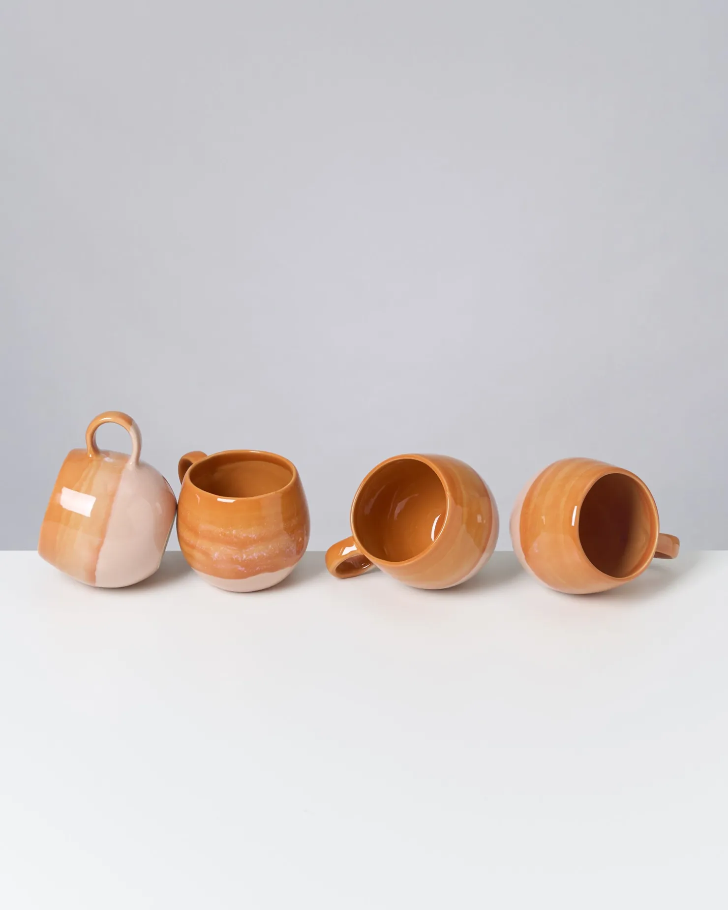 Motel a Miio Tassen-Sets^Bica - Set Of 4 Mugs Big orange