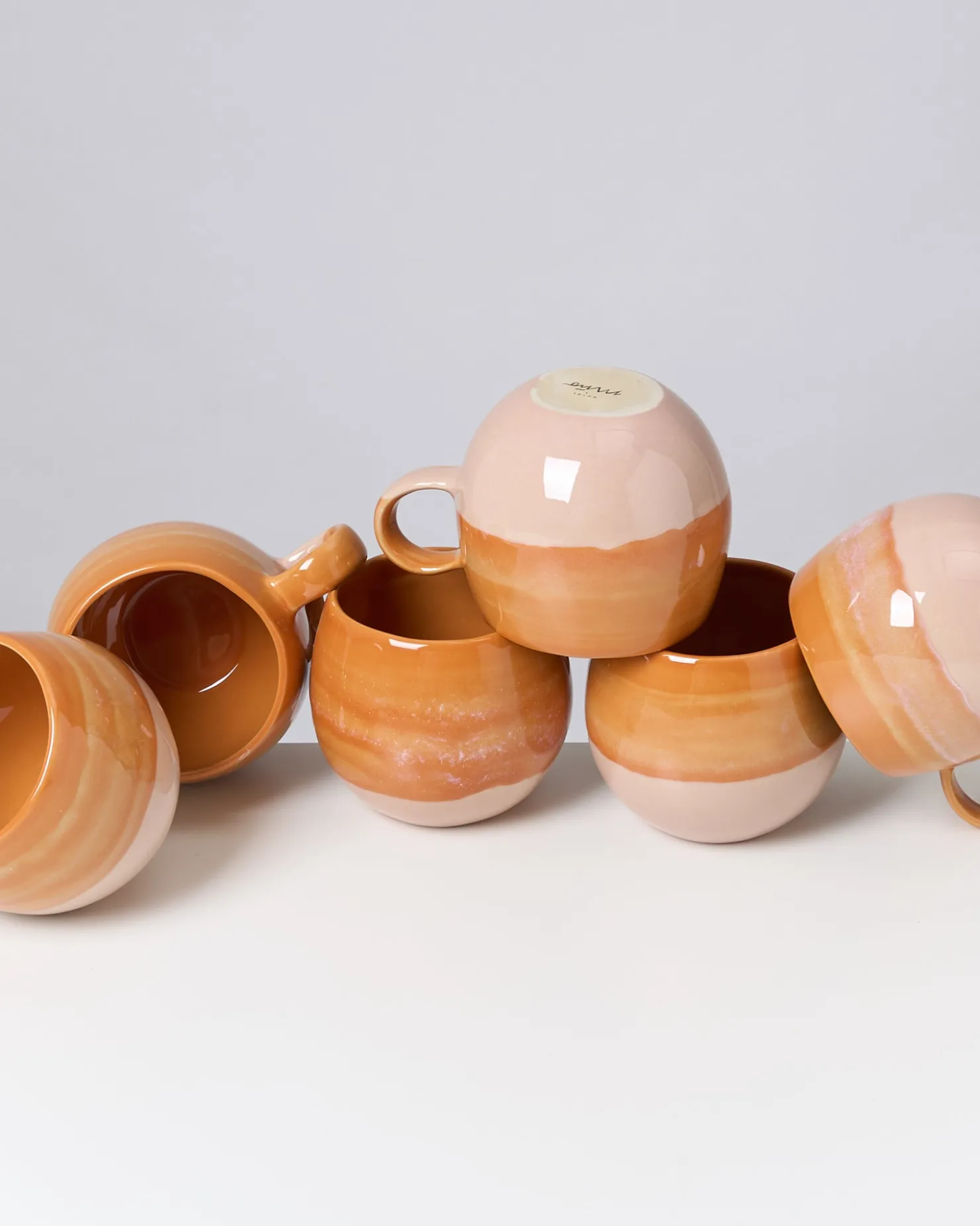 Motel a Miio Tassen-Sets^Bica - Set Of 6 Mugs Big orange