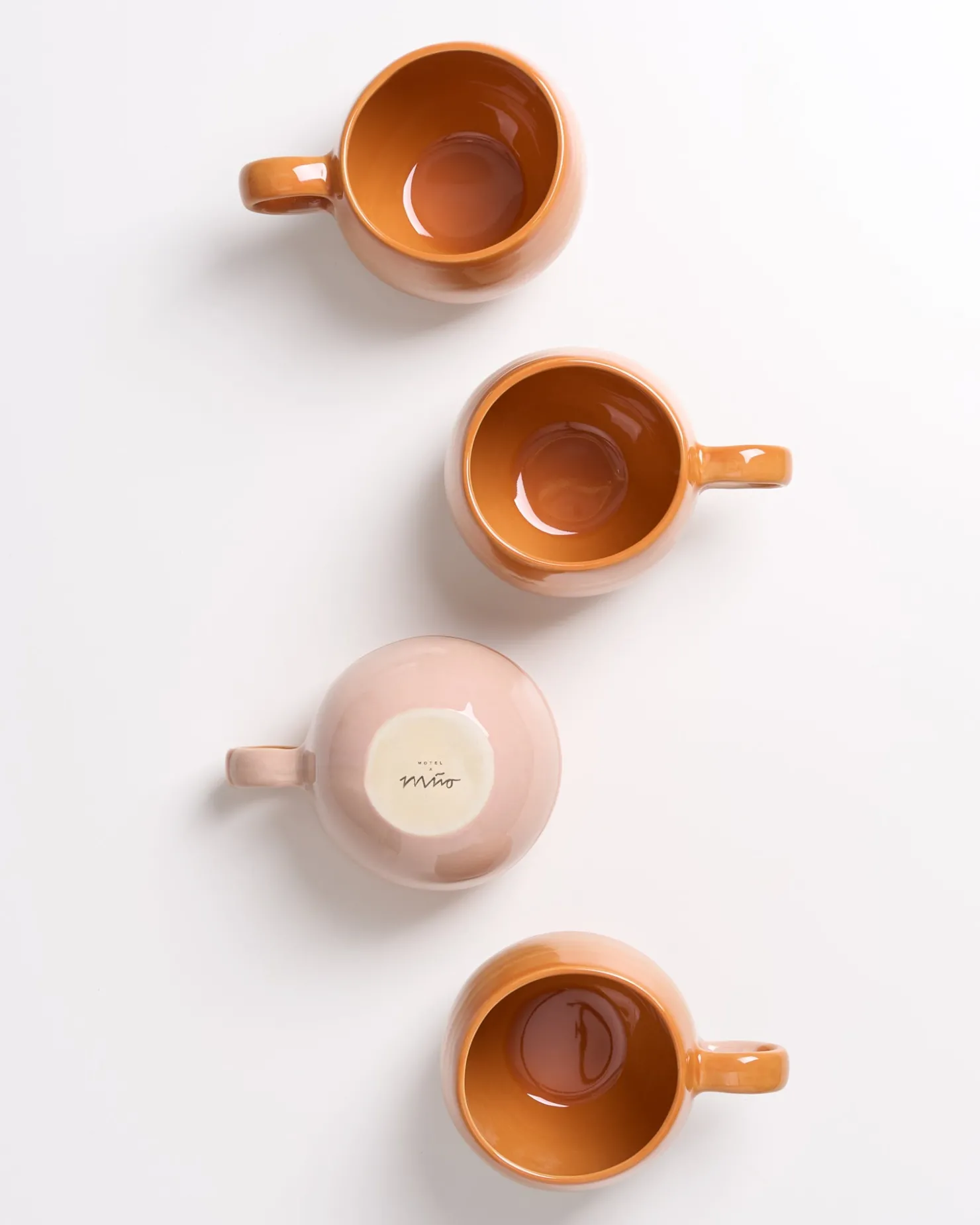 Motel a Miio Tassen-Sets^Bica - Set Of 4 Mugs Big orange