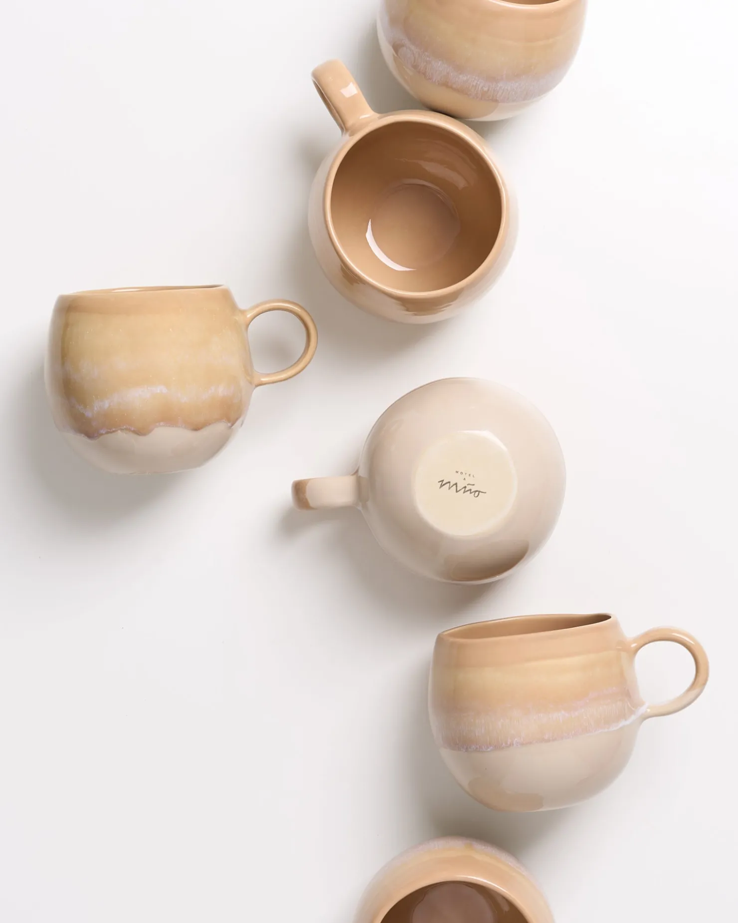 Motel a Miio Tassen-Sets^Bica - Set Of 6 Mugs Big sand