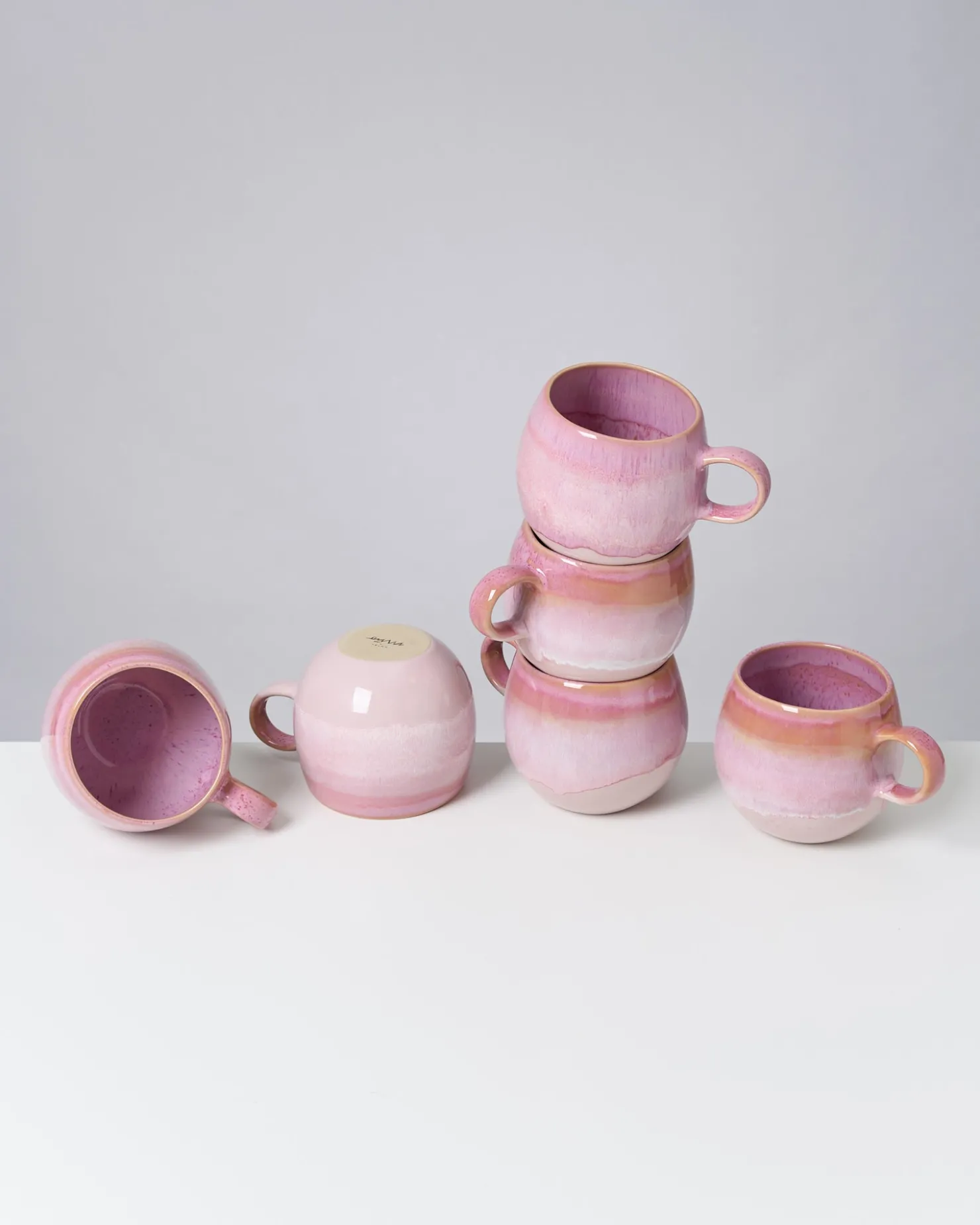 Motel a Miio Tassen-Sets^Bica 6er Set Tasse Groß pink