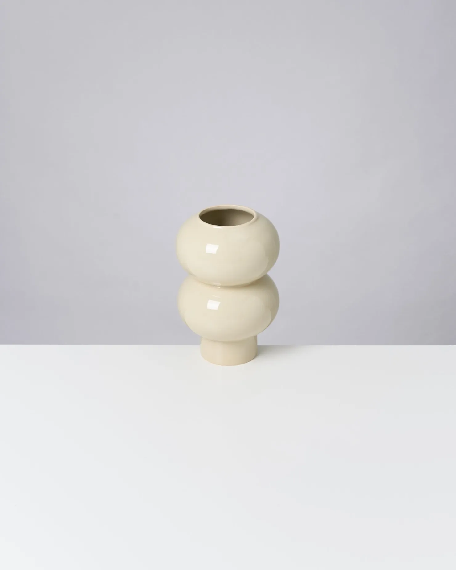 Motel a Miio Mittlere Vasen^Bispo Vase beige