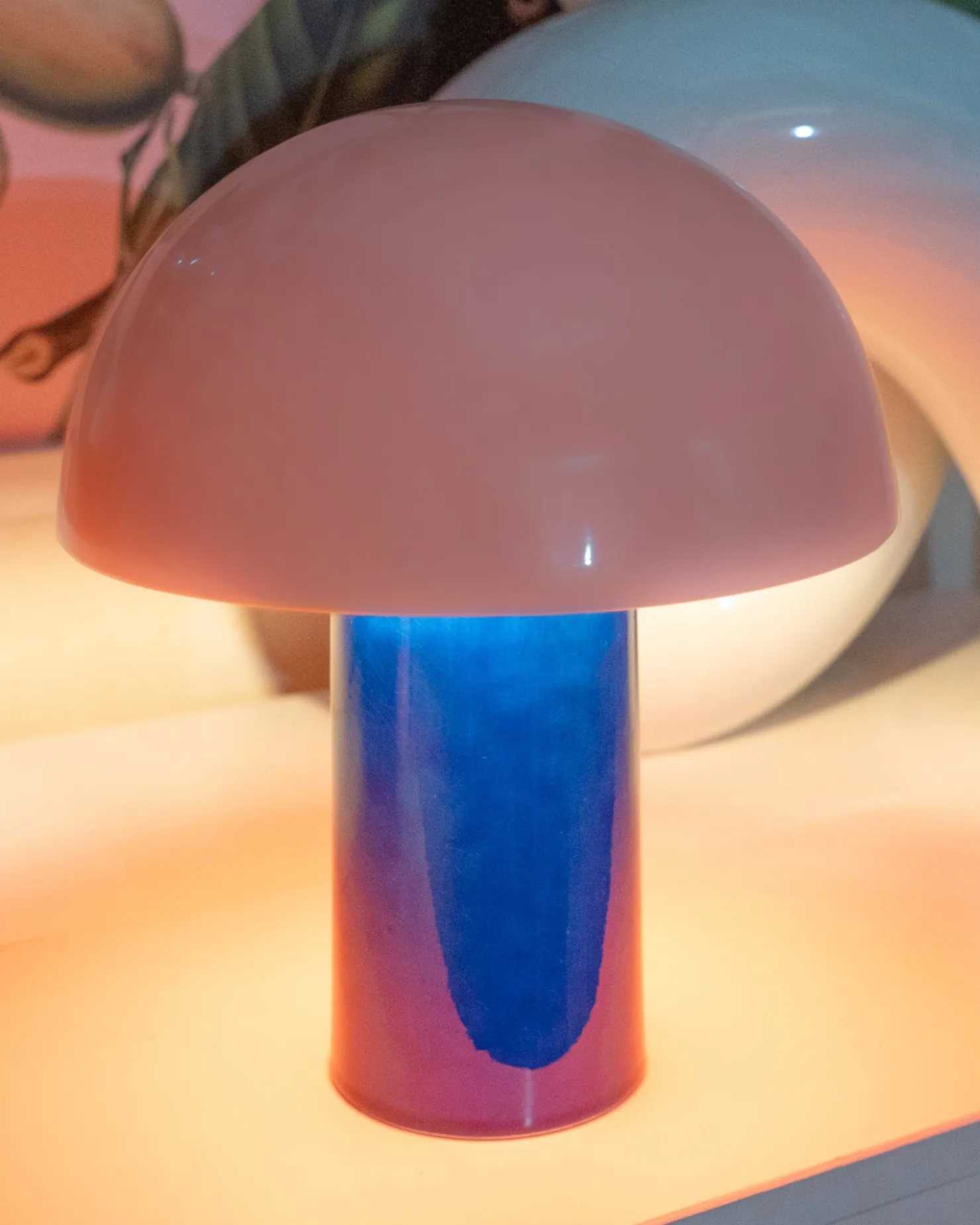Motel a Miio Lampen^Cogumelo - Ceramic Lamp Pink Blue rosa blau