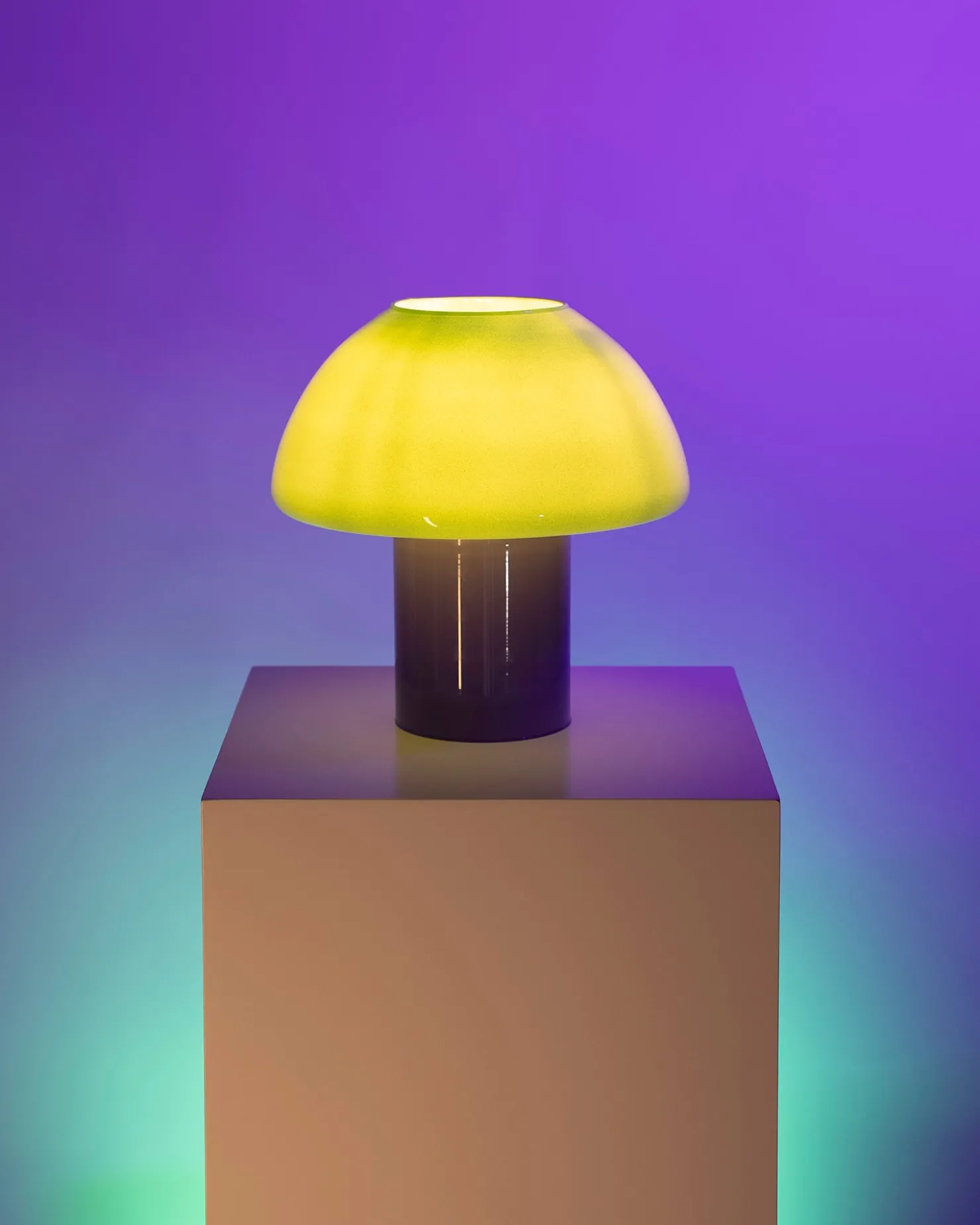 cogumelo__glass_lamp_mint_lilac_2.webp Motel a Miio Lampen^Cogumelo - Glass Lamp c mint lila