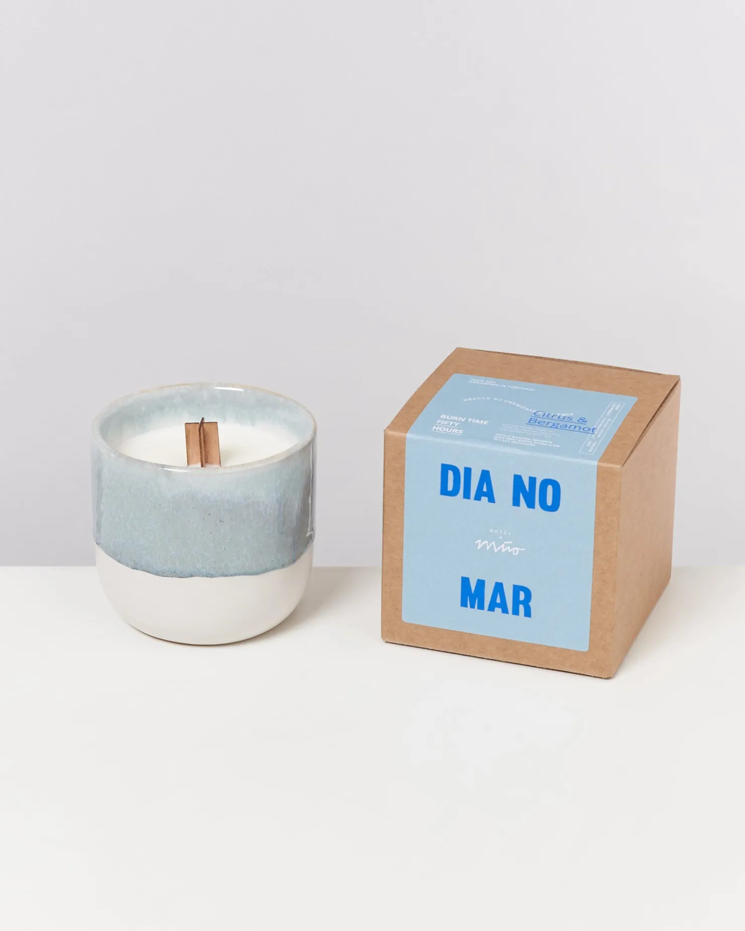 Motel a Miio Duftkerzen^Coimbra - Scented Candle "Dia No Mar" Greyblue graublau