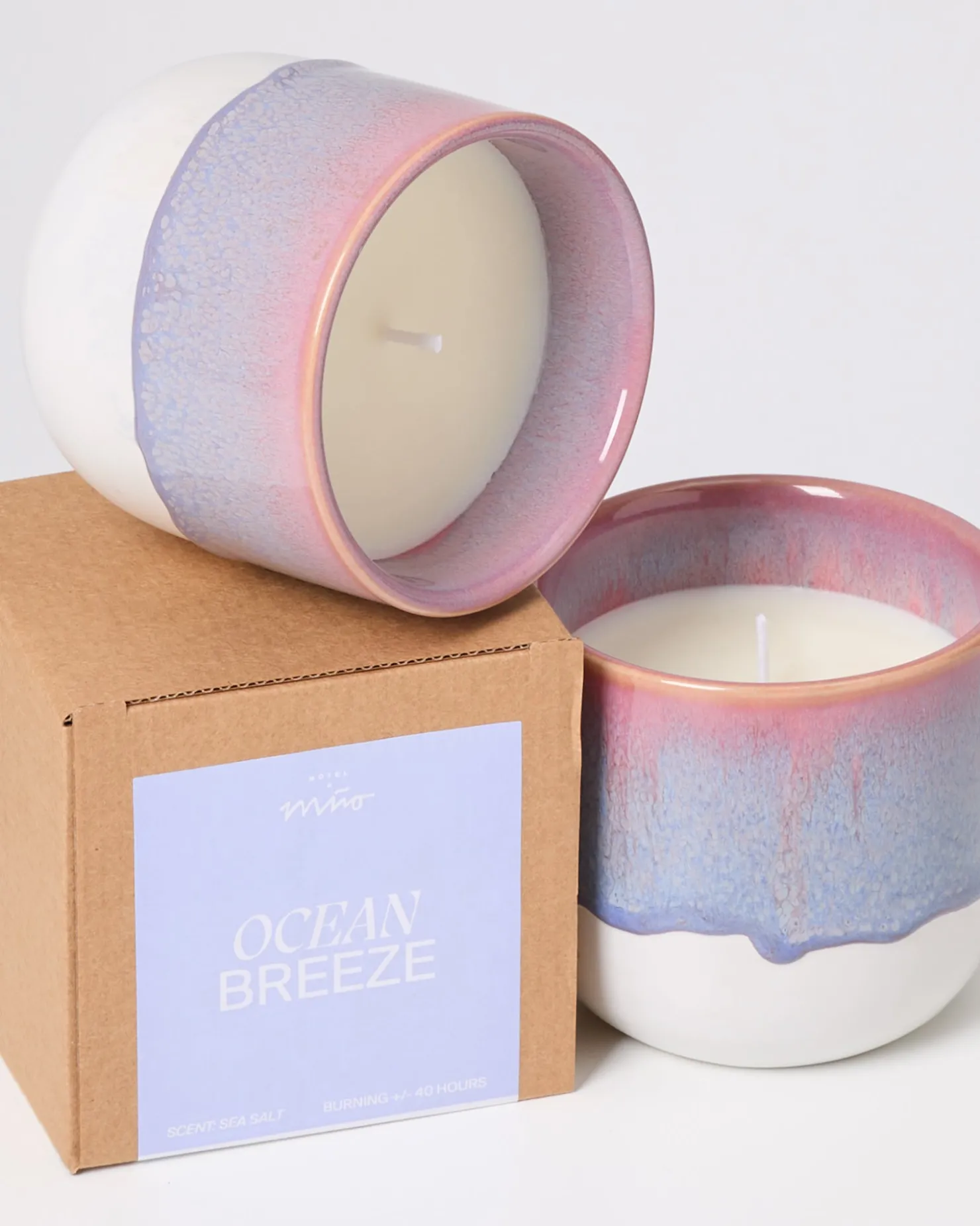 Motel a Miio Duftkerzen^Coimbra - Scented Candle “Ocean Breeze” lilac pink