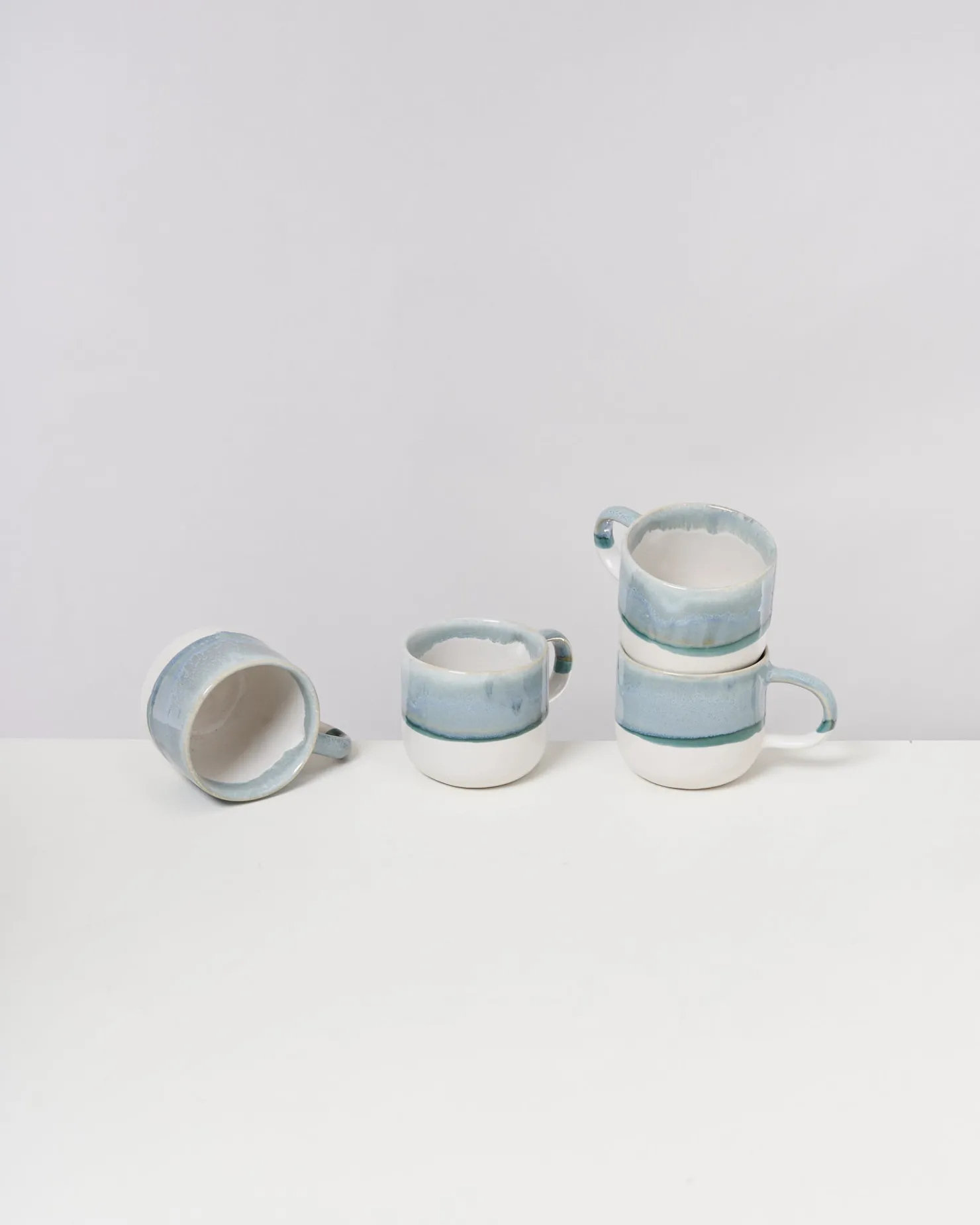 Motel a Miio Tassen-Sets^Coimbra - Set Of 4 Mugs Big greyblue