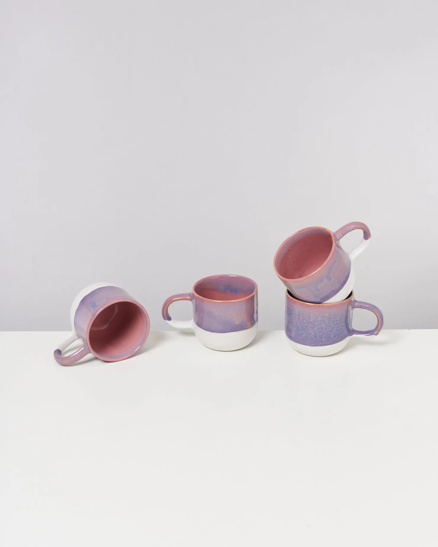 Motel a Miio Tassen-Sets^Coimbra - Set Of 4 Mugs Big Lilac Pink lila rosa