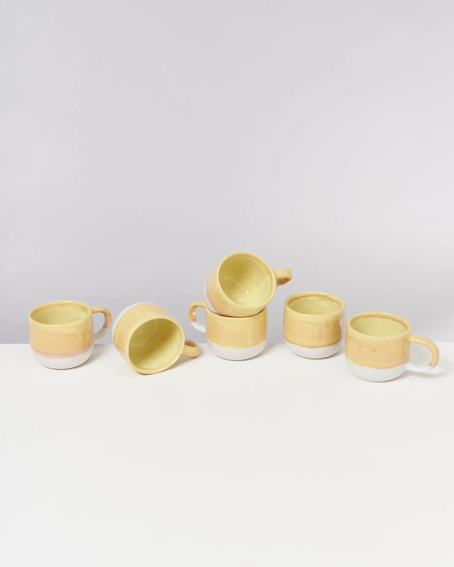 Motel a Miio Tassen-Sets^Coimbra - Set Of 6 Mugs Small yellow