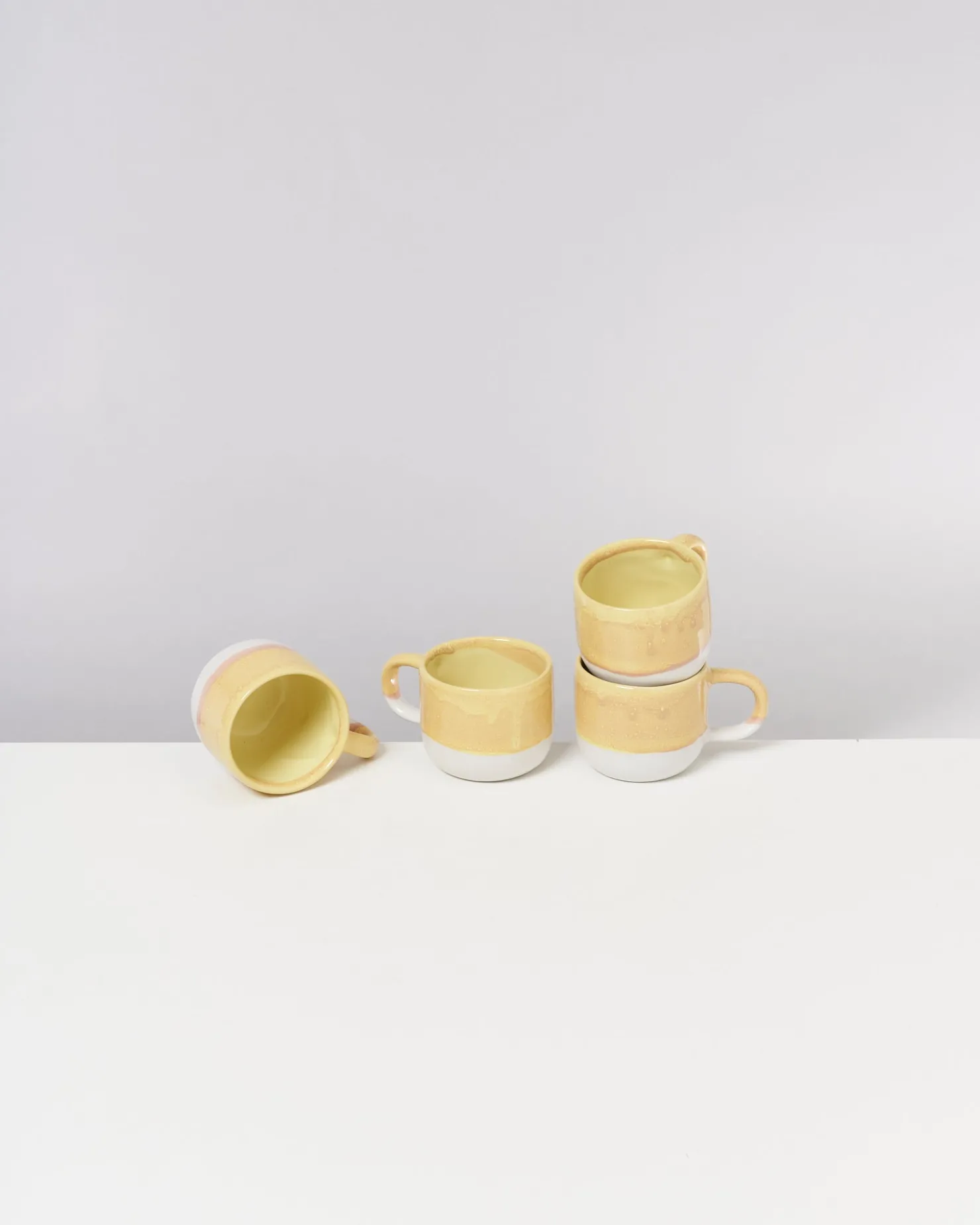 Motel a Miio Tassen-Sets^Coimbra - Set Of 4 Mugs Small yellow