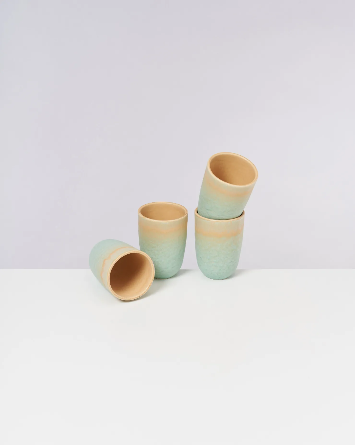 Motel a Miio Große Becher | Becher-Sets^Copa Alto - Set Of 4 Cups Big Pastel Mint pastellmint