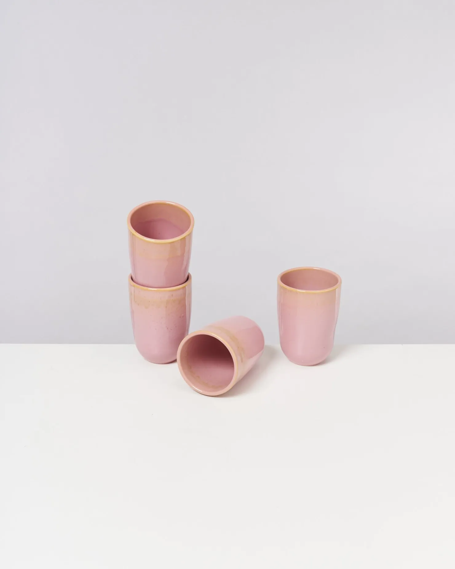 copa_alto__set_of__cups_big_yellow_ros_2.webp Motel a Miio Große Becher | Becher-Sets^Copa Alto - Set Of 4 Cups Big Yellow Rosé gelb rosé
