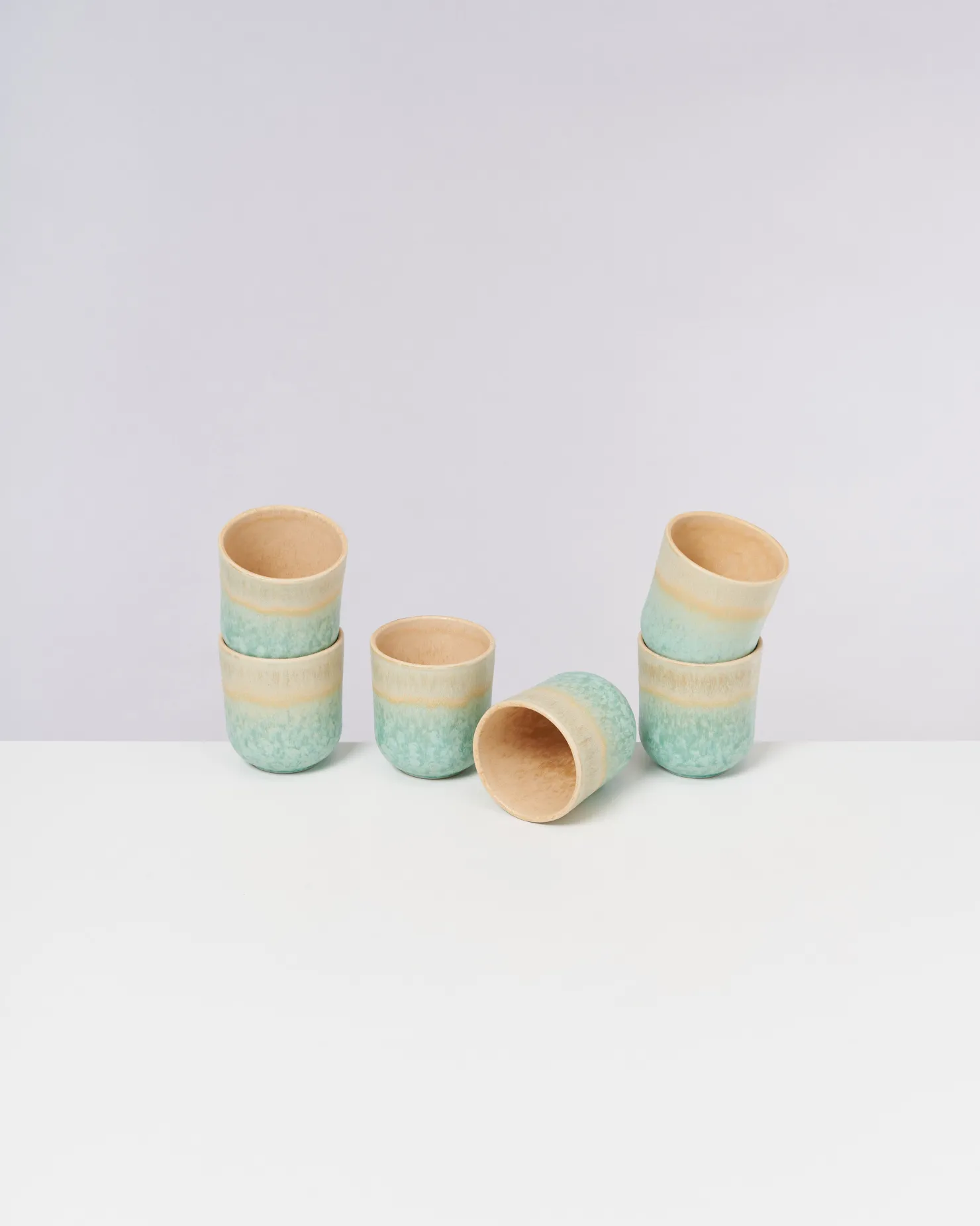 Motel a Miio Becher-Sets^Copa Alto - Set Of 6 Cups Small Pastel Mint pastellmint