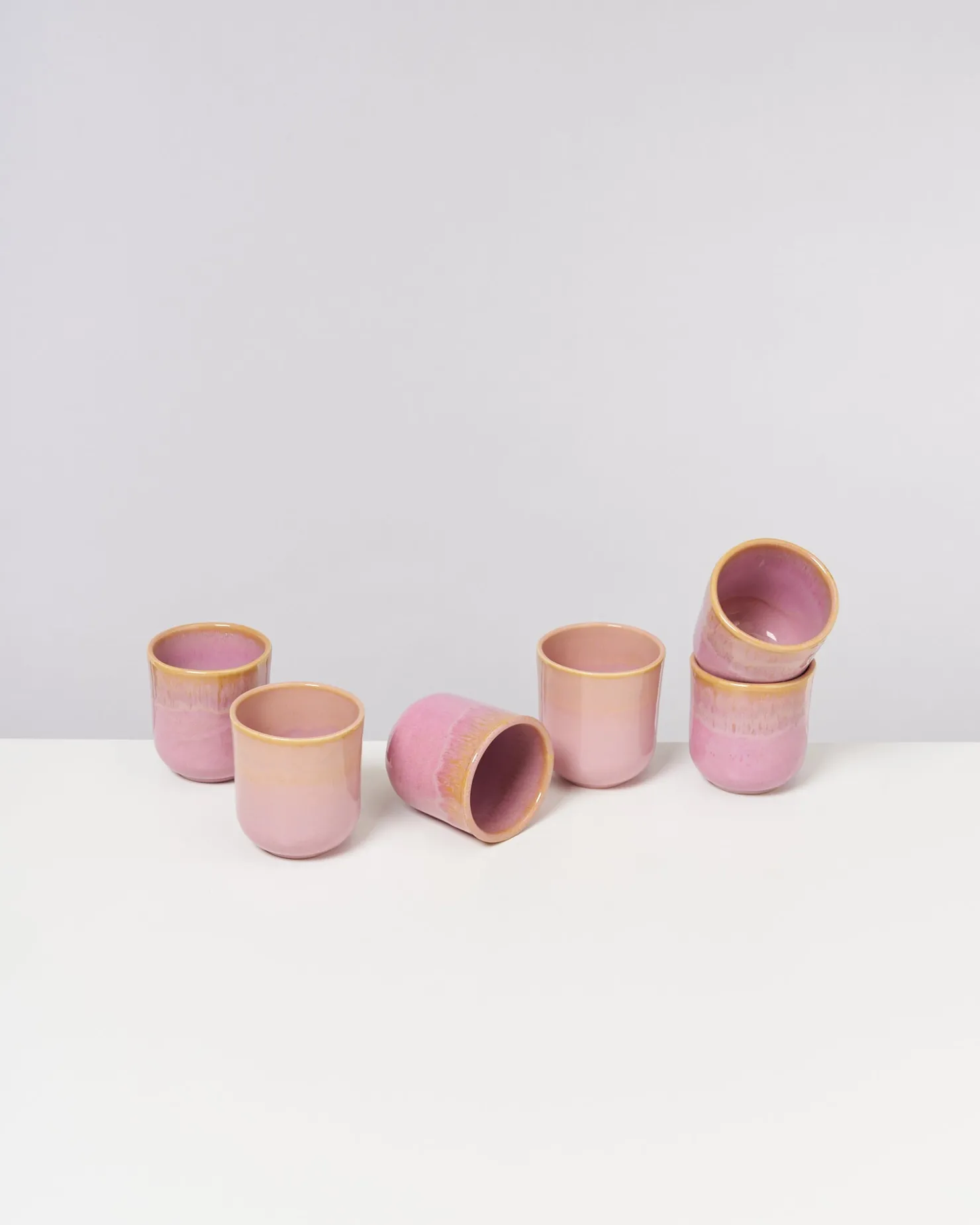 Motel a Miio Becher-Sets^Copa Alto - Set Of 6 Cups Small Yellow gelb rosé