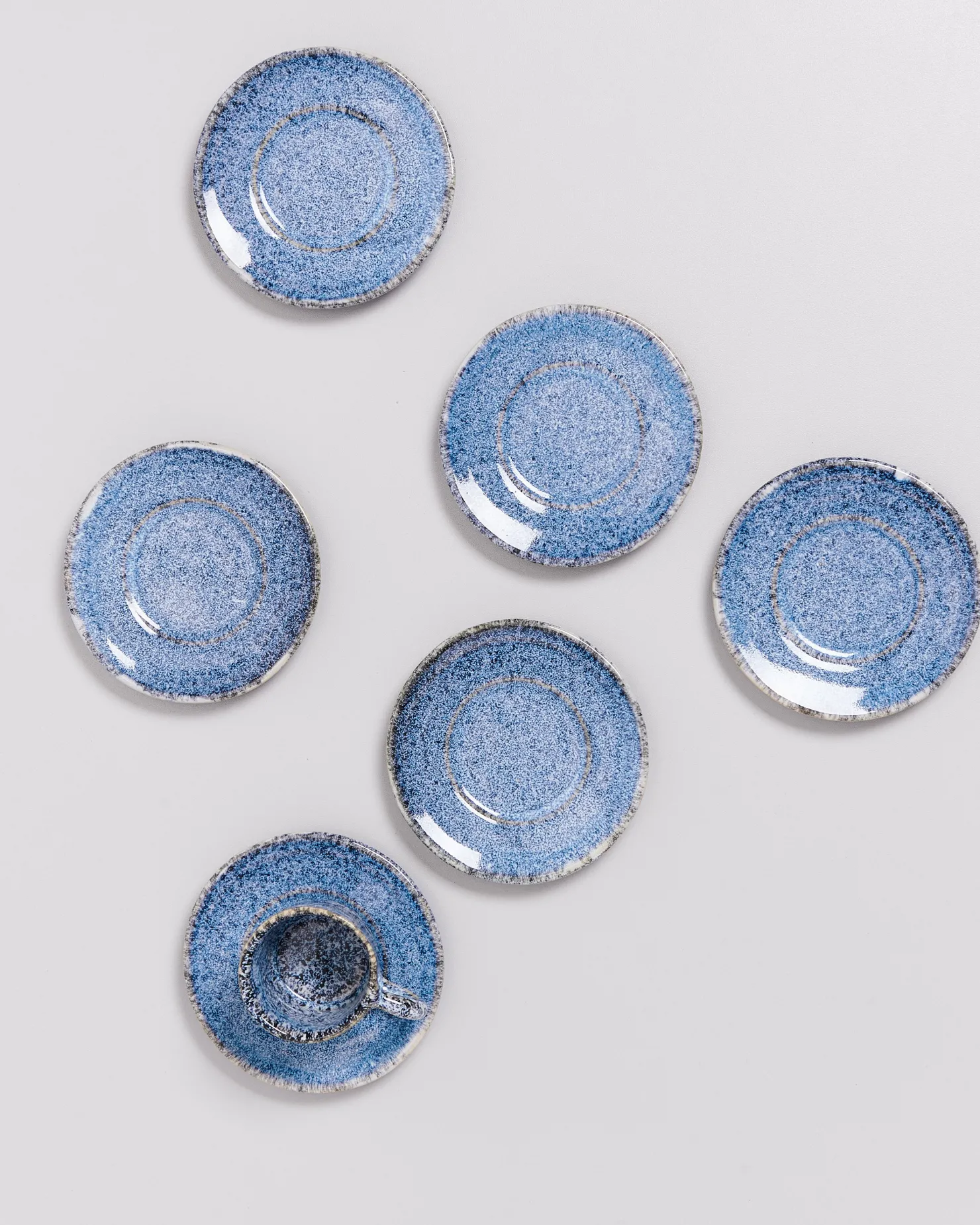 cordoama__espresso_saucer_blue_speckled_7.webp Motel a Miio Untertassen^Cordoama - Espresso Saucer Blue Speckled speckled blue