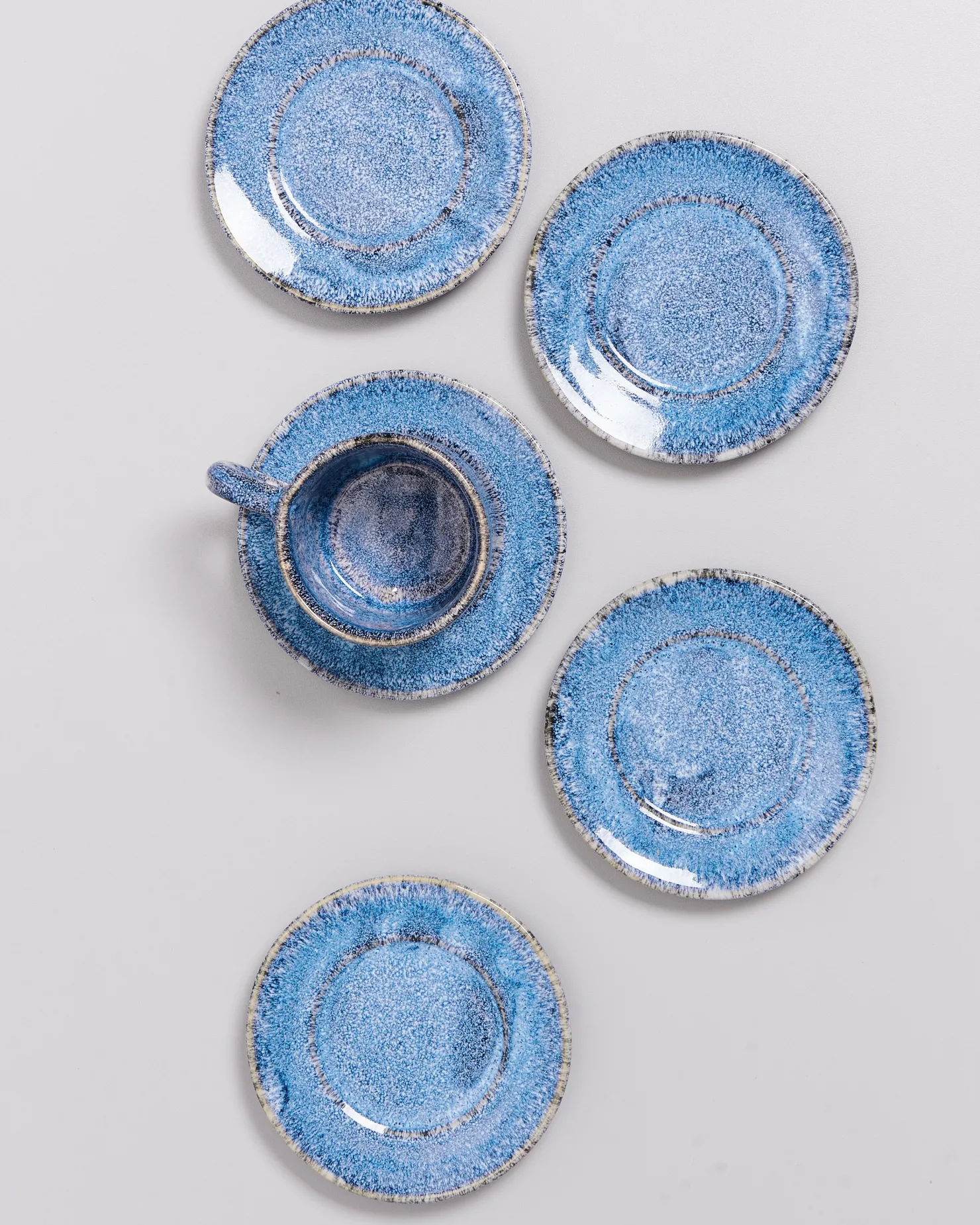 cordoama__saucer_blue_speckled_7.webp Motel a Miio Untertassen^Cordoama - Saucer Blue Speckled blau gesprenkelt