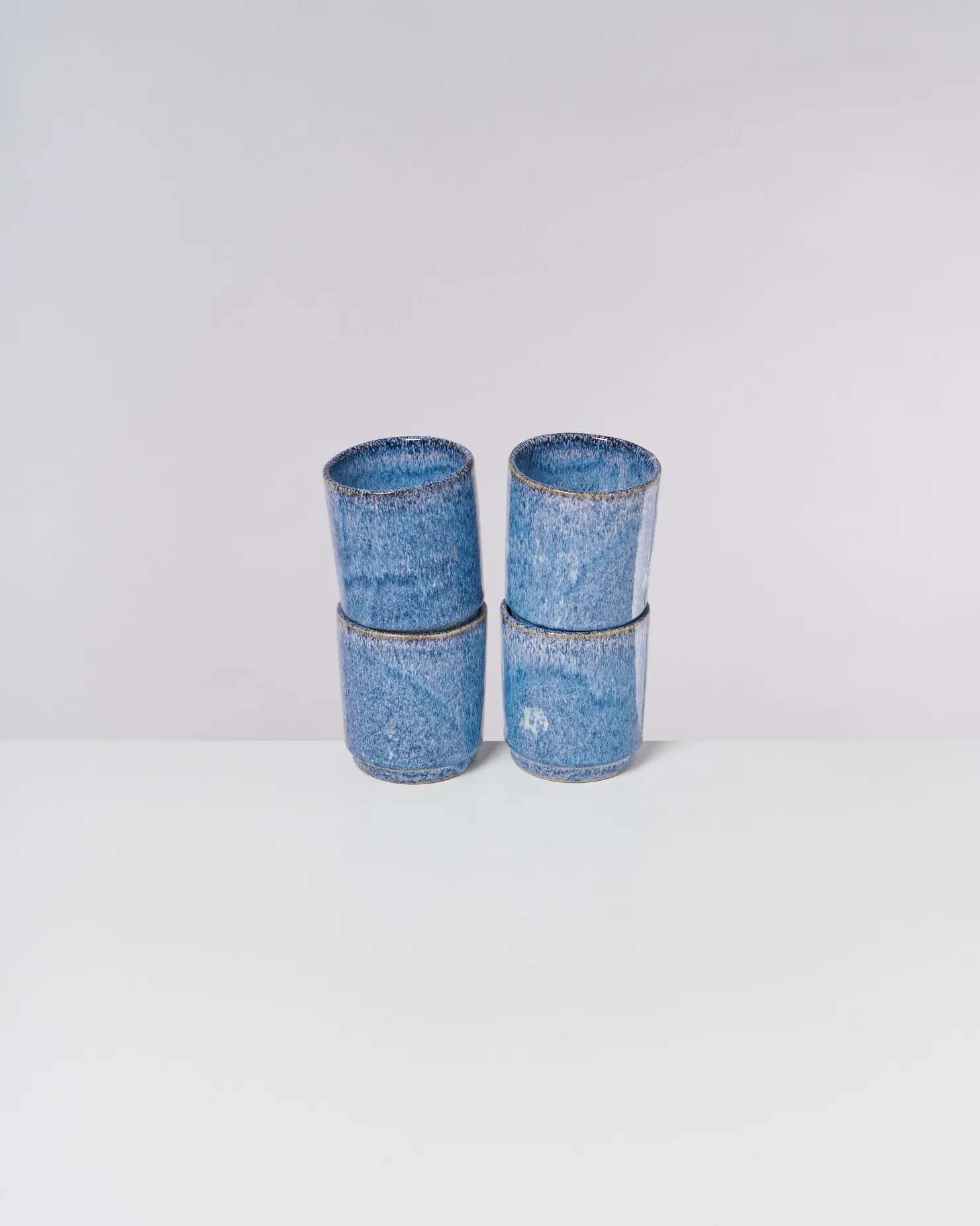 Motel a Miio Große Becher | Becher-Sets^Cordoama - Set Of 4 Cups Big Blue Speckled speckled blue