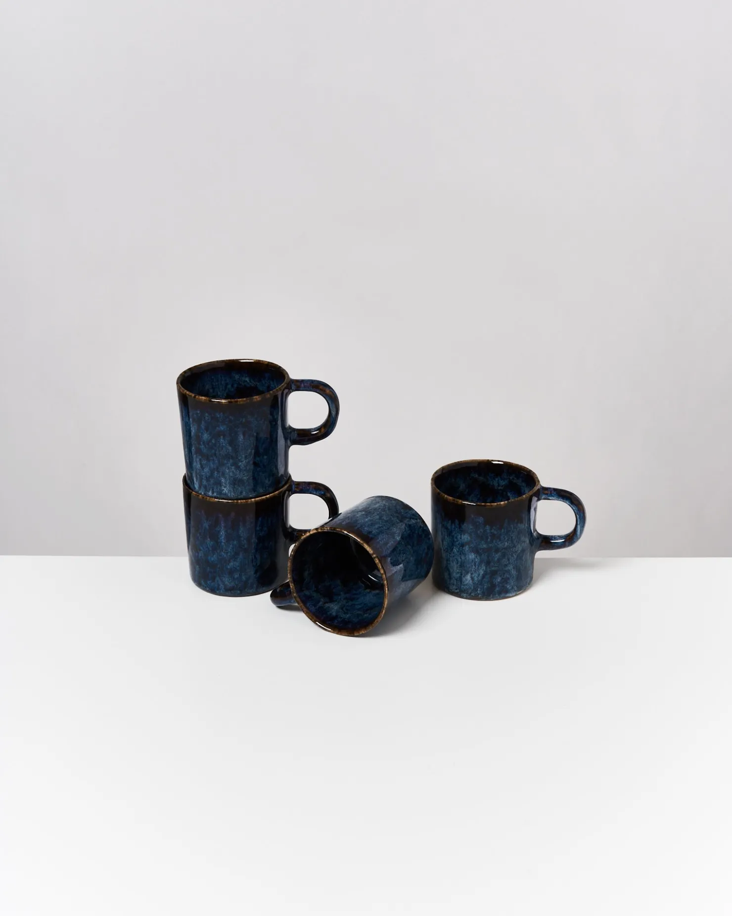 Motel a Miio Tassen-Sets^Cordoama - Set Of 4 Mugs Big Darkblue dark blue