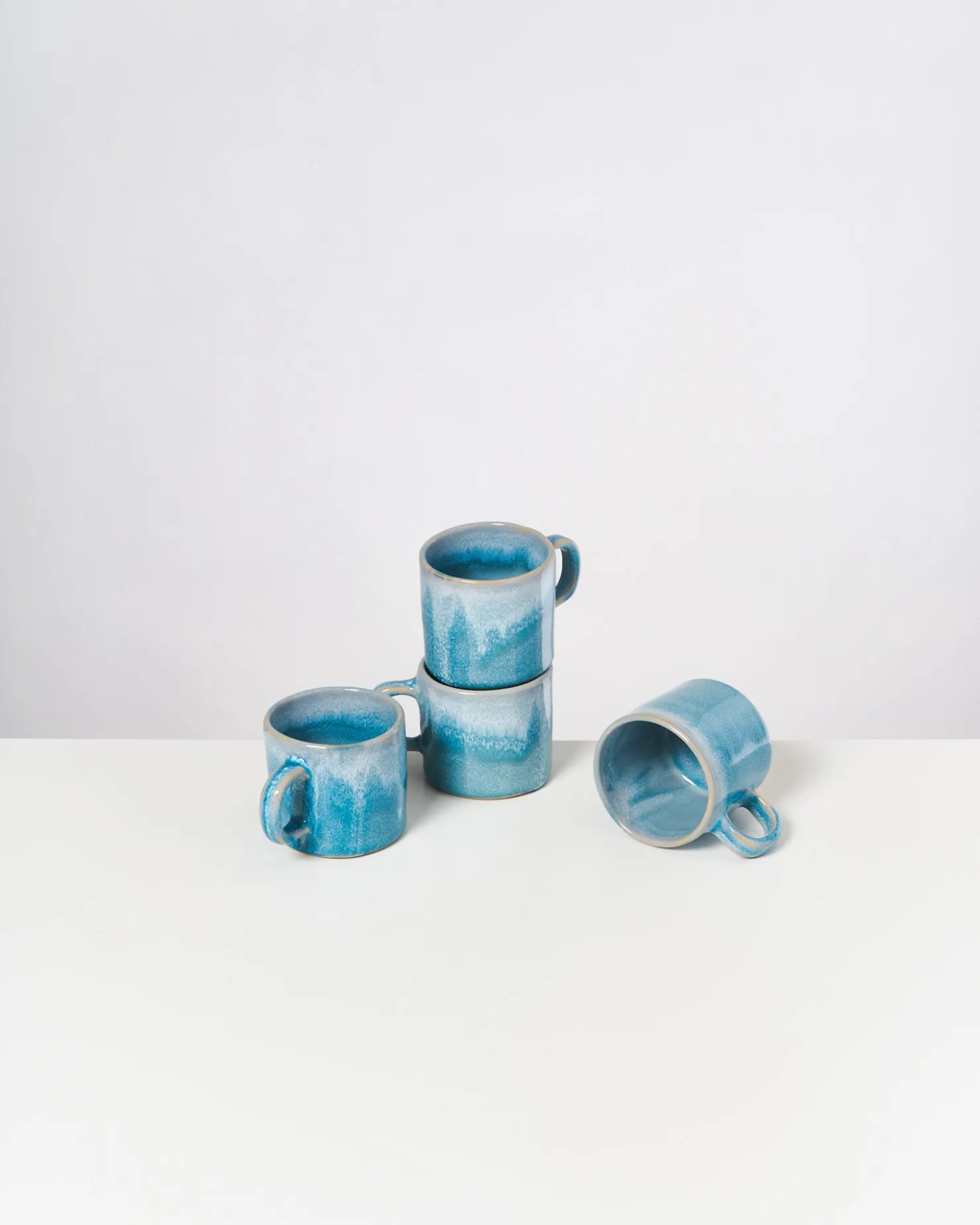 Motel a Miio Tassen-Sets^Cordoama - Set Of 4 Mugs Small aqua