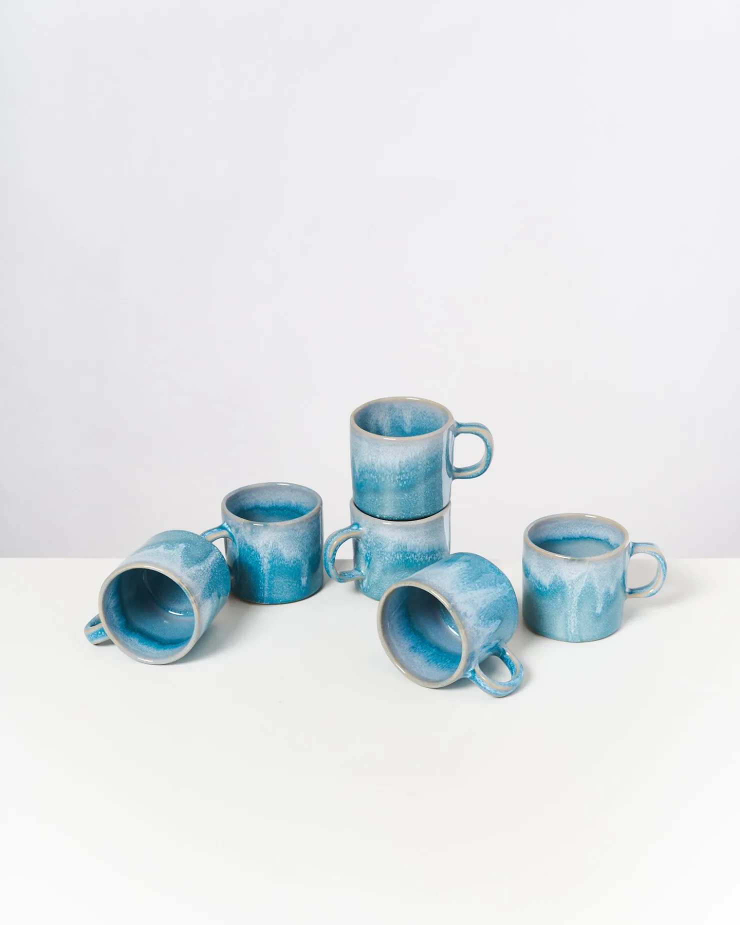 Motel a Miio Tassen-Sets^Cordoama - Set Of 6 Mugs Small aqua