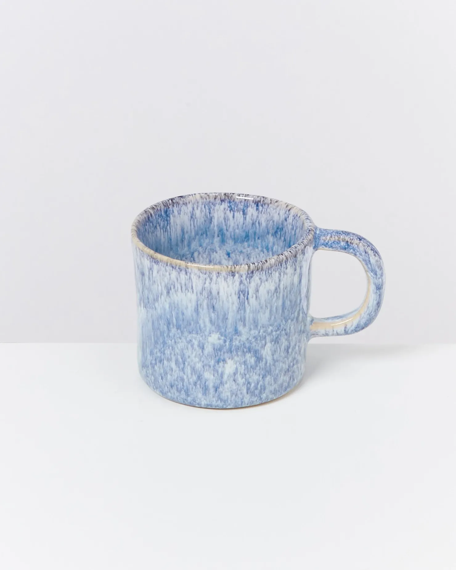 Motel a Miio Tassen-Sets^Cordoama - Set Of 4 Mugs Small Blue Speckled speckled blue