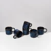 Motel a Miio Tassen-Sets^Cordoama - Set Of 6 Mugs Small Darkblue dark blue
