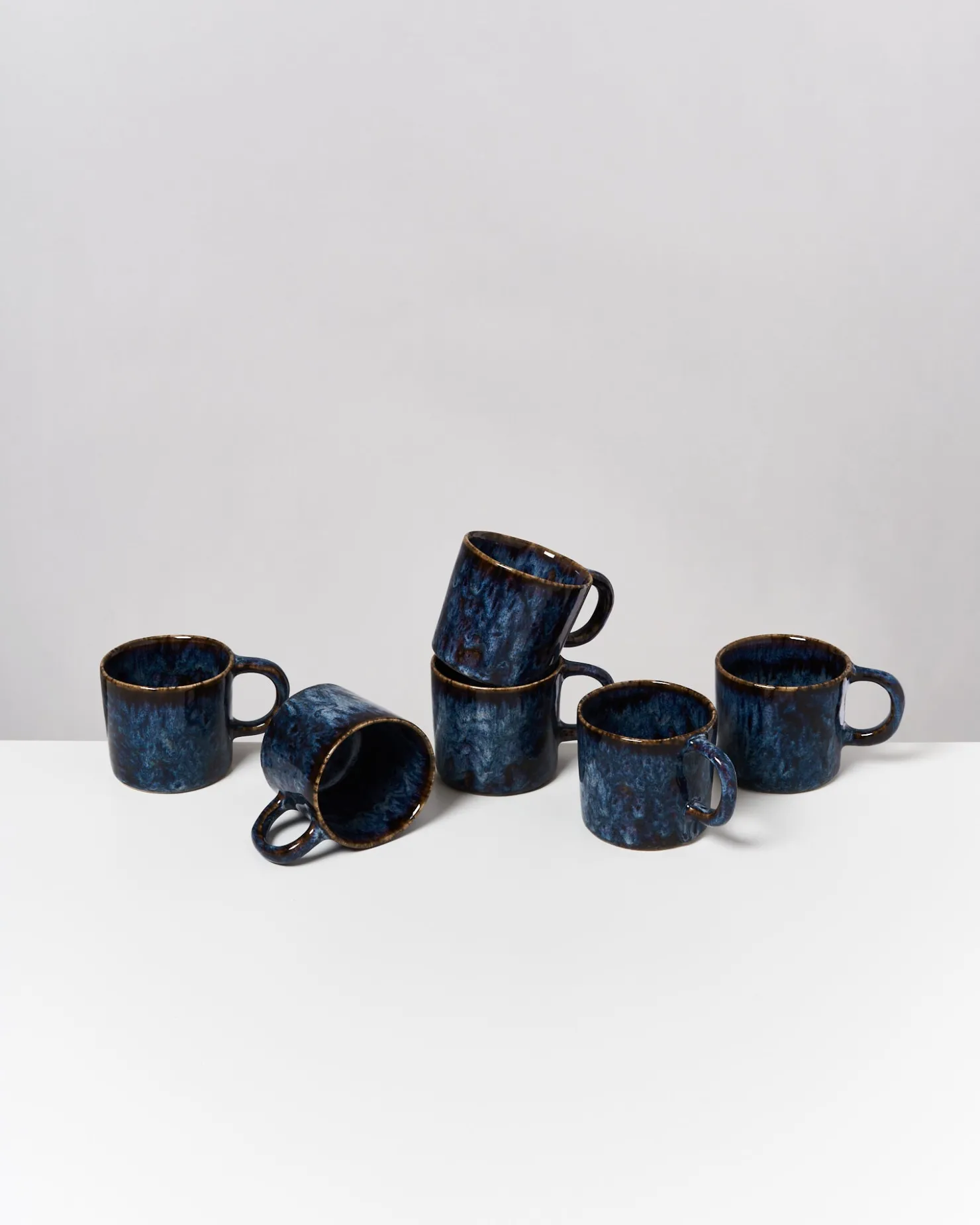 cordoama__set_of__mugs_small_darkblue_2.webp Motel a Miio Tassen-Sets^Cordoama - Set Of 6 Mugs Small Darkblue dark blue