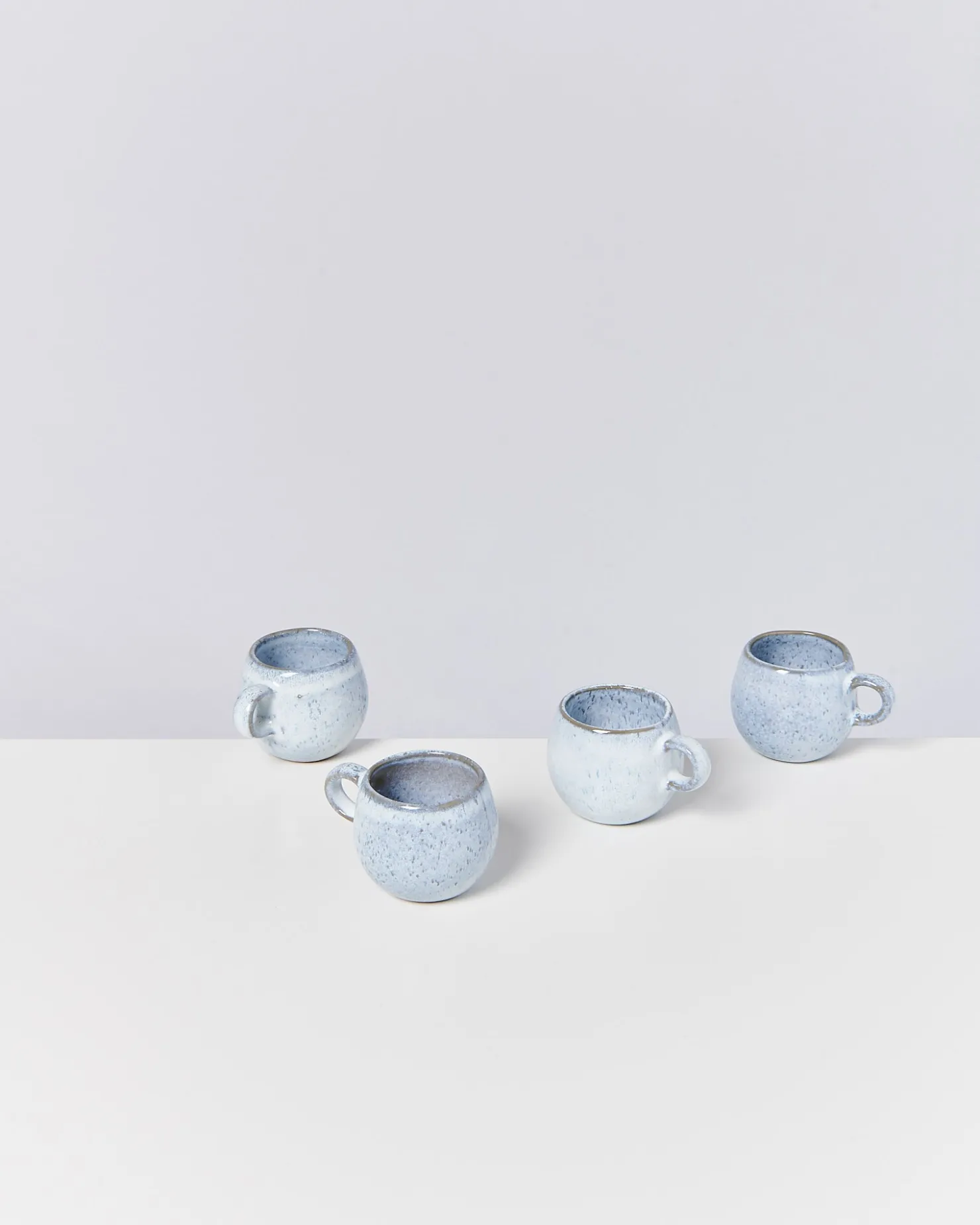 Motel a Miio Tassen-Sets^Frio - Set Of 4 Espressomugs blau weiß