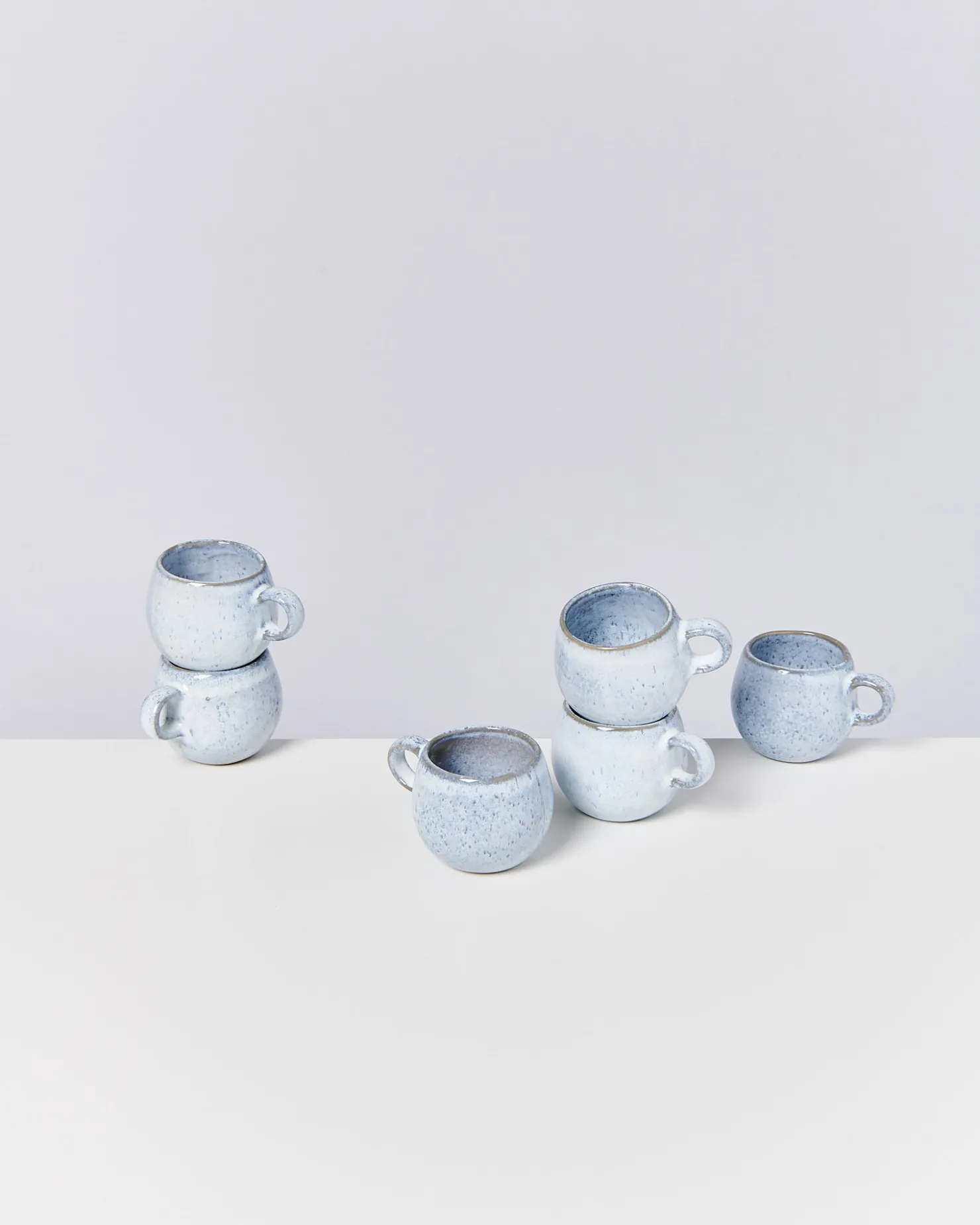 Motel a Miio Tassen-Sets^Frio - Set Of 6 Espressomugs blau weiß