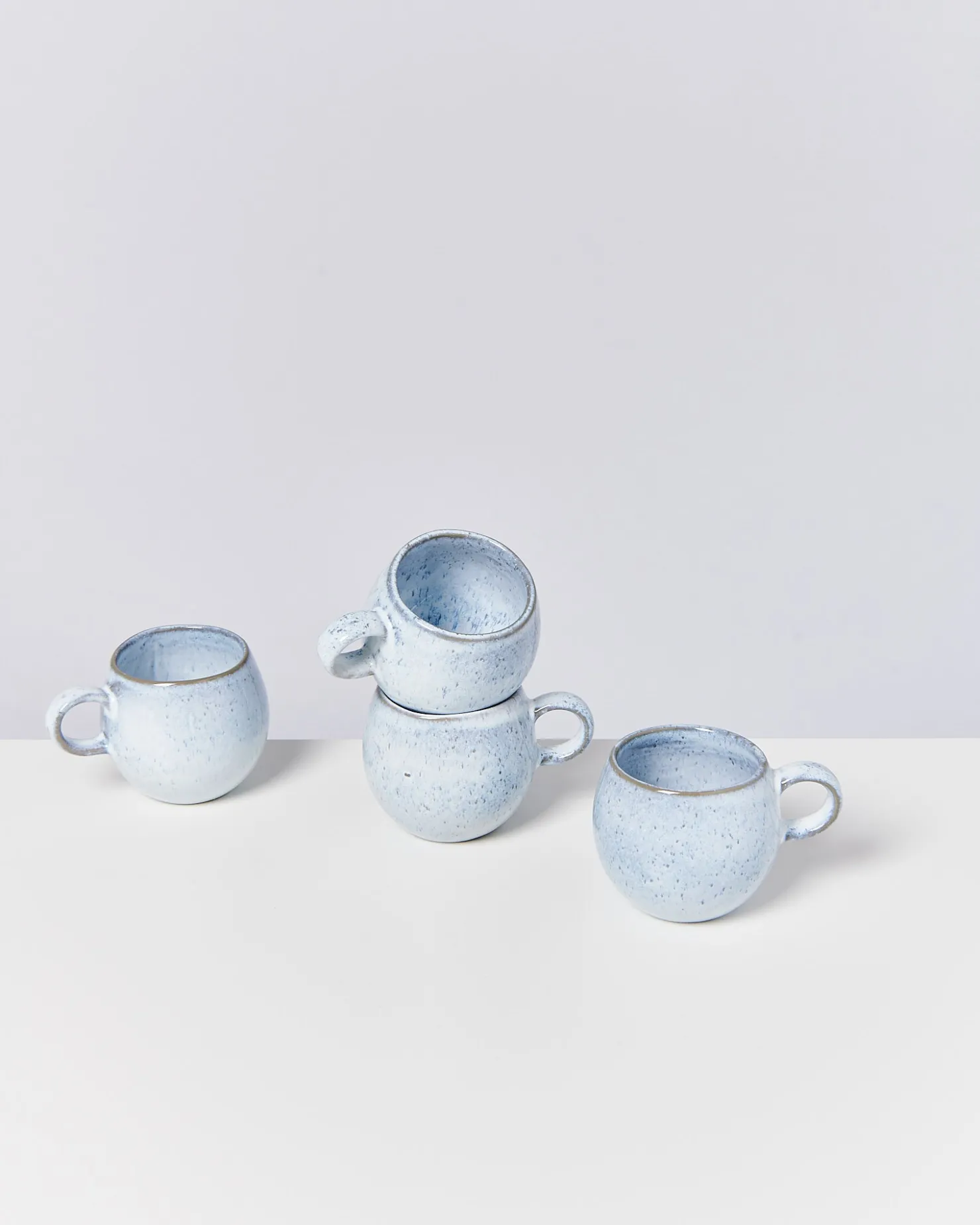 Motel a Miio Tassen-Sets^Frio - Set Of 4- Mugs Small blau weiß