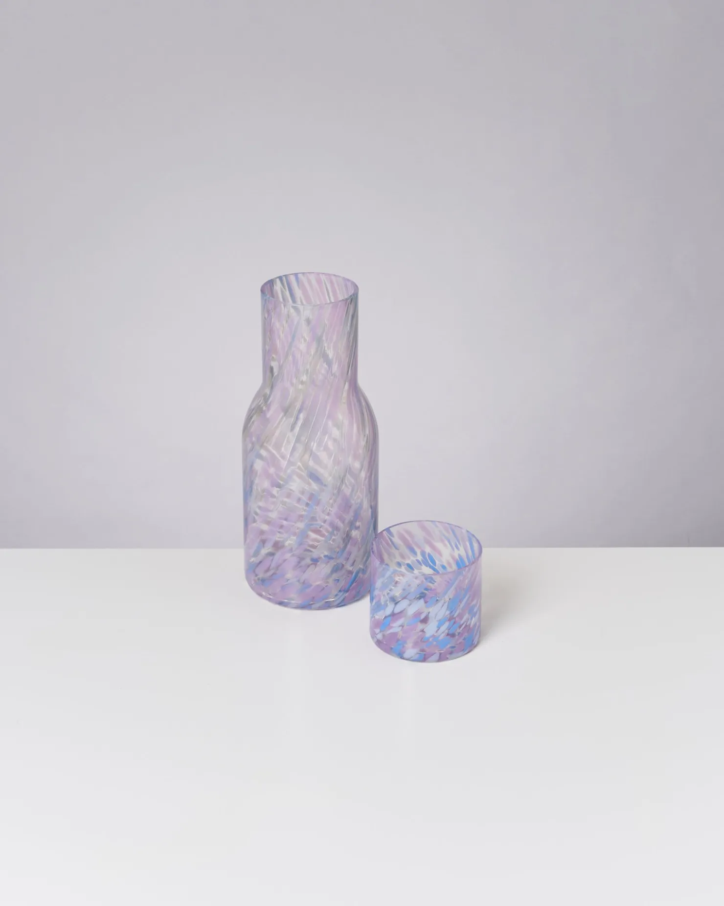 Motel a Miio Glaskaraffen^Joia - Decanter Drops Blue Lilac blau lila