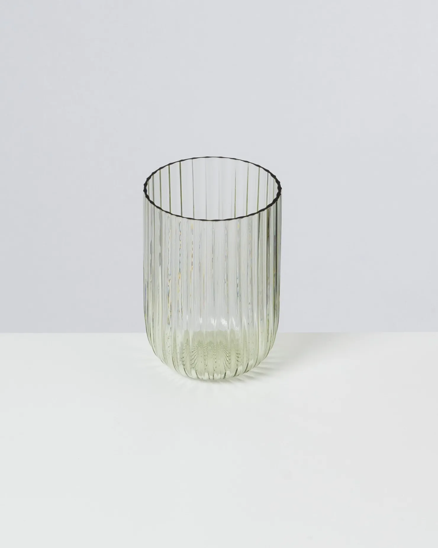 Motel a Miio Große Gläser^Joia - Glas Riffled Emerald smaragd