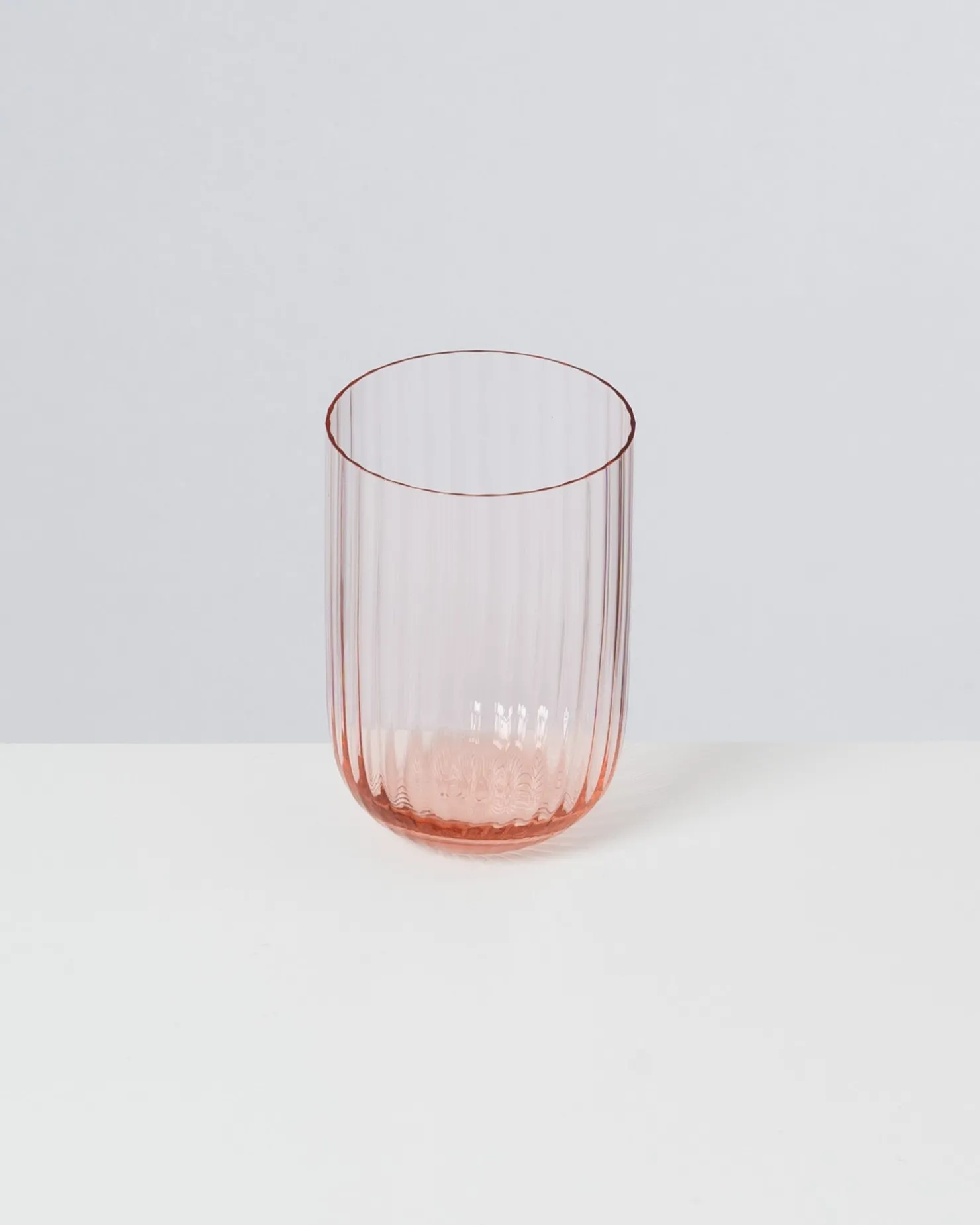 Motel a Miio Große Gläser^Joia - Glas Riffled pink opal