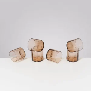 Motel a Miio Kleine Gläser | Gläser Sets %^Joia - Set Of 6 Glasses Flower bronze