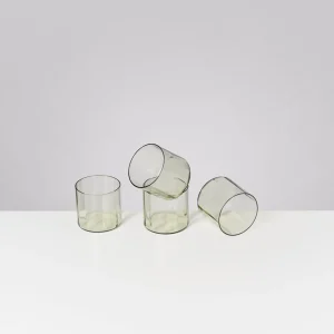 Motel a Miio Kleine Gläser | Gläser Sets %^Joia - Set Of 4 Glasses Flower Emerald smaragd