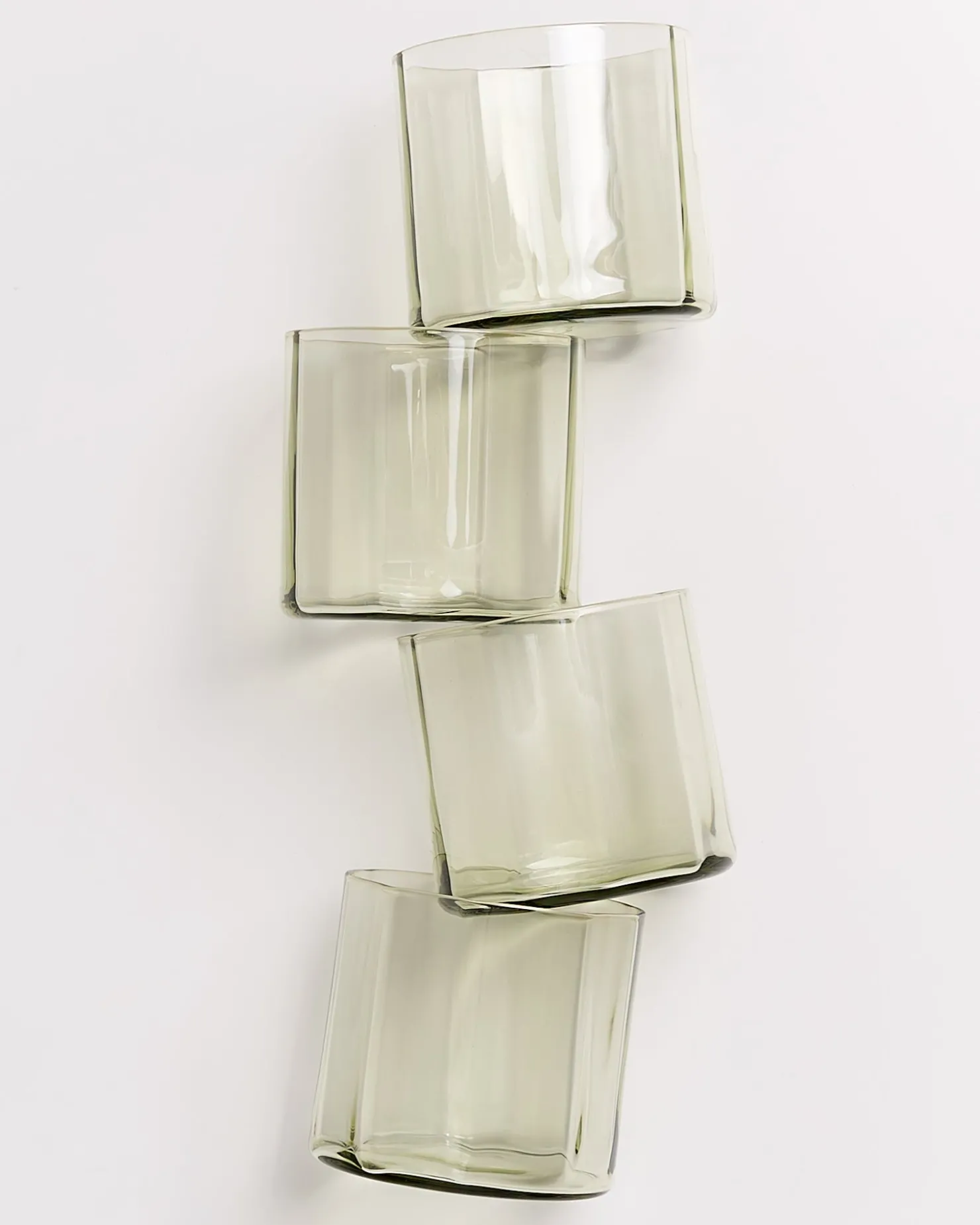 Motel a Miio Kleine Gläser | Gläser Sets %^Joia - Set Of 4 Glasses Flower Emerald smaragd