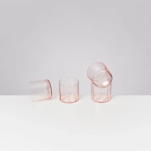 Motel a Miio Kleine Gläser | Gläser Sets %^Joia - Set Of 4 Glasses Flower pink opal