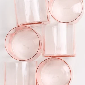 Motel a Miio Kleine Gläser | Gläser Sets %^Joia - Set Of 6 Glasses Flower pink opal